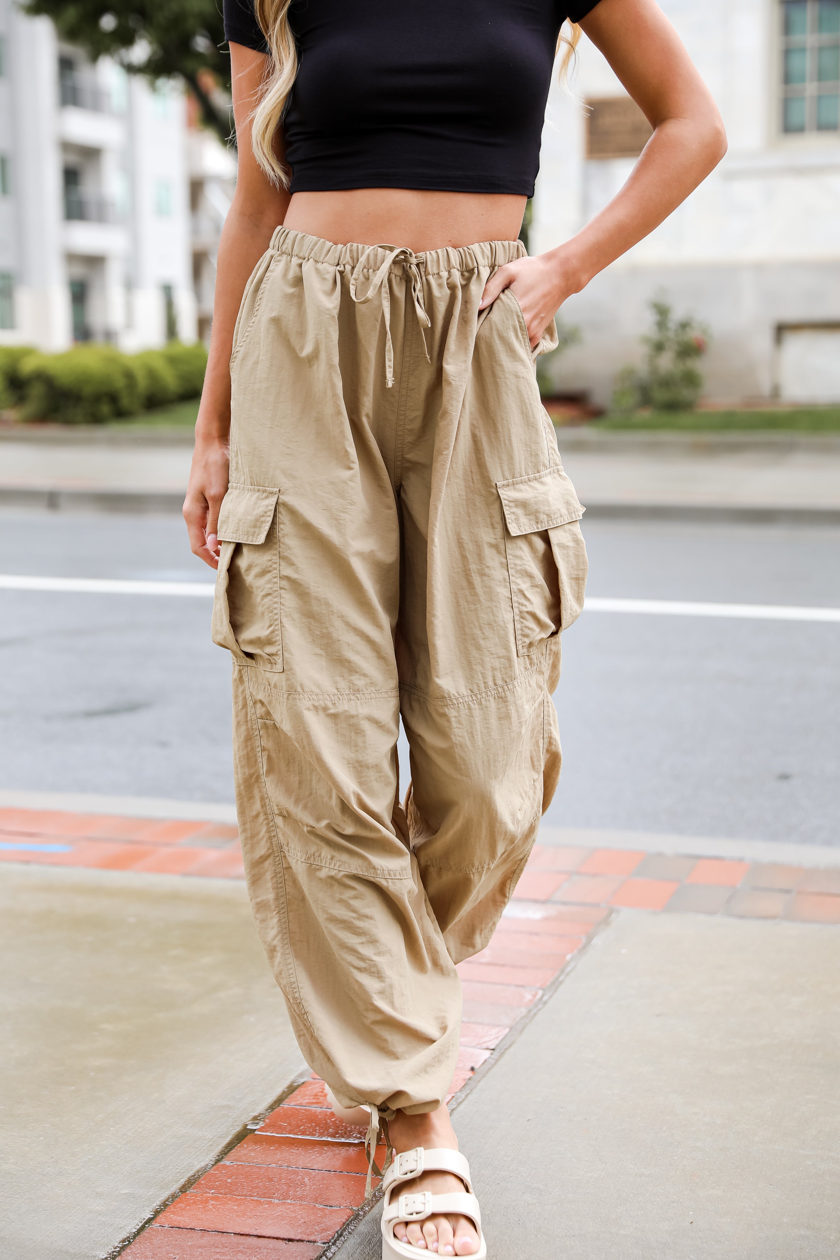 Khaki Cargo Pants | Cargos For Women | ShopDressUp – Dress Up