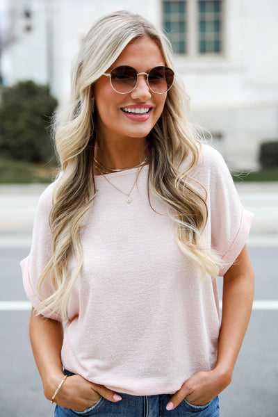 pink Knit Tee