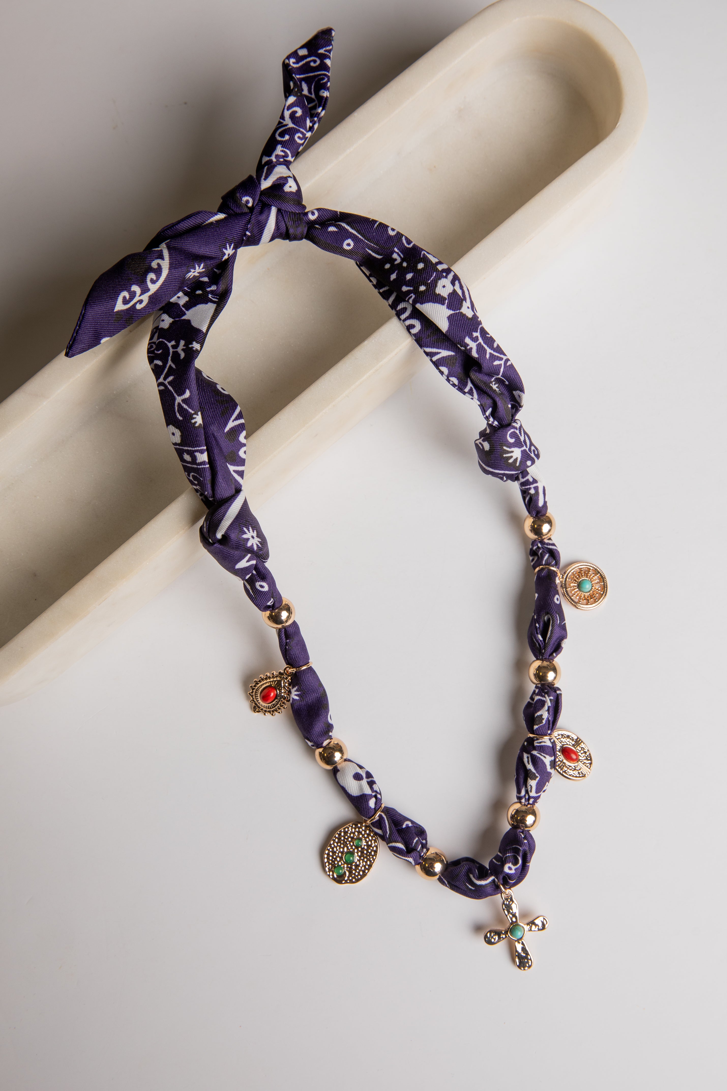 Cute Bandana Charm Necklace | Trendy Necklaces