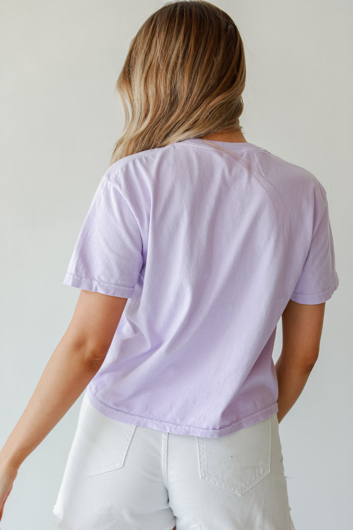 Lavender Nashville Tennessee Cropped Tee back view