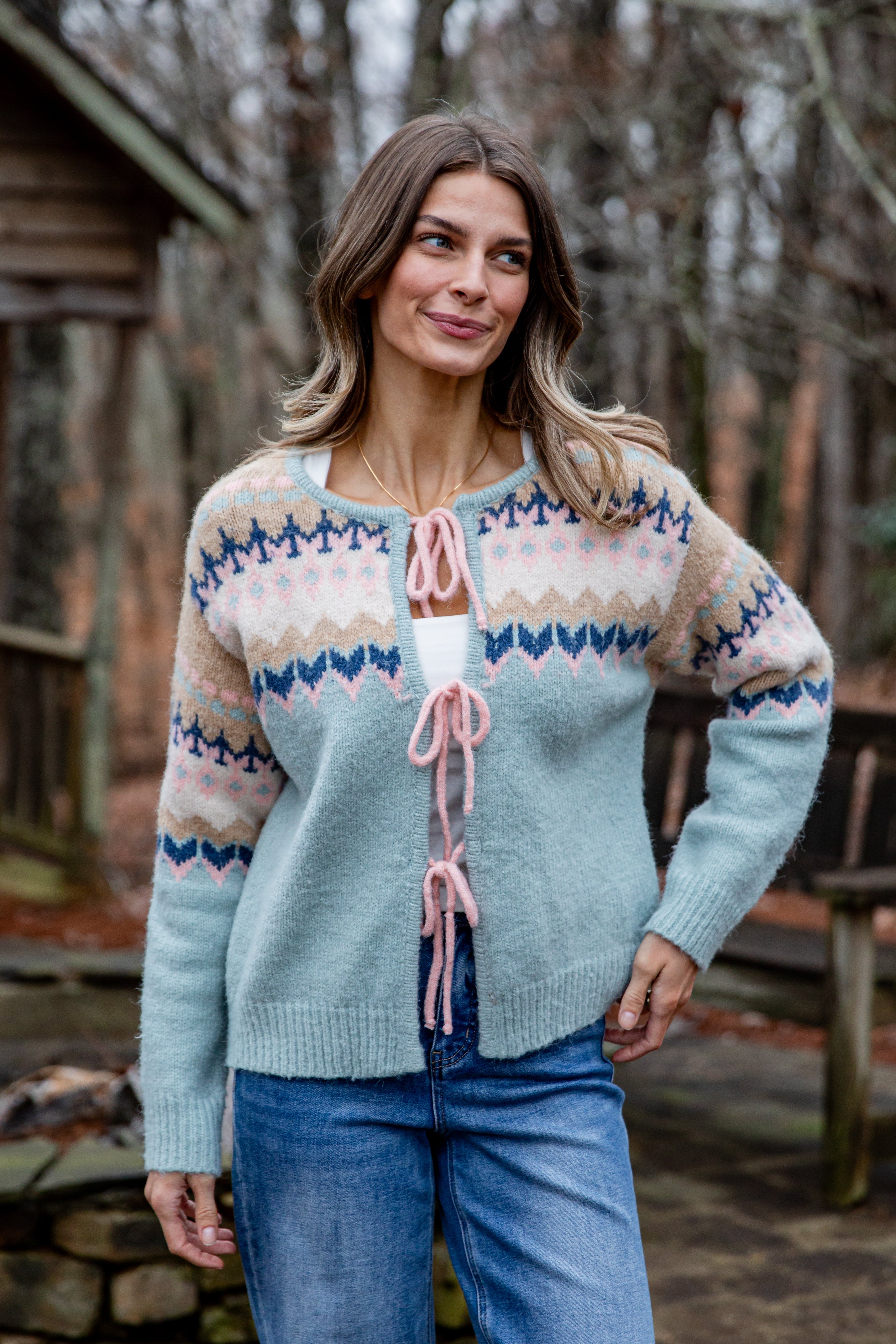 FINAL SALE - Emberfield Light Blue Knit Sweater
