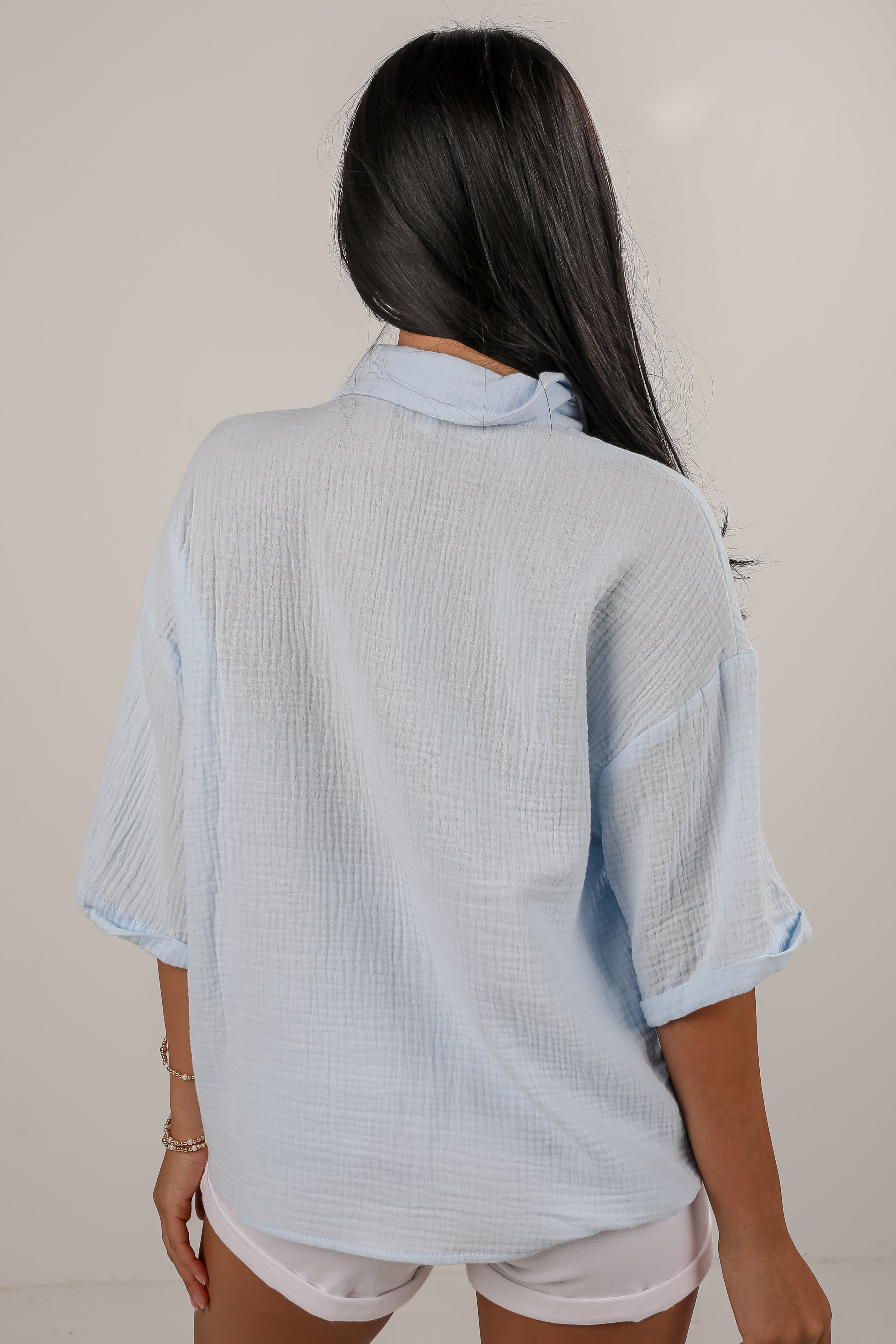 Hit The Breeze Linen Blouse