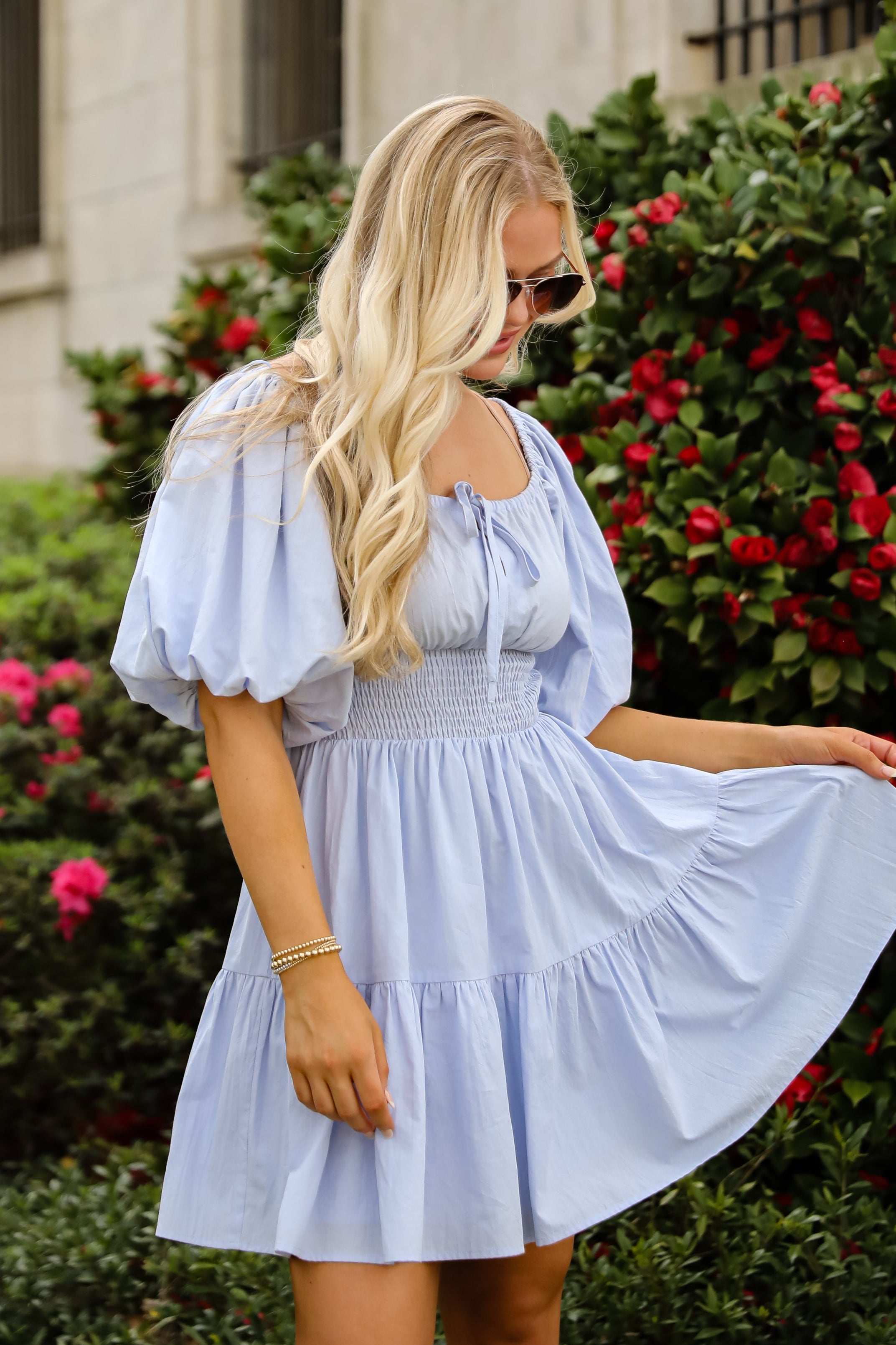 Breeze On By Light Blue Mini Dress