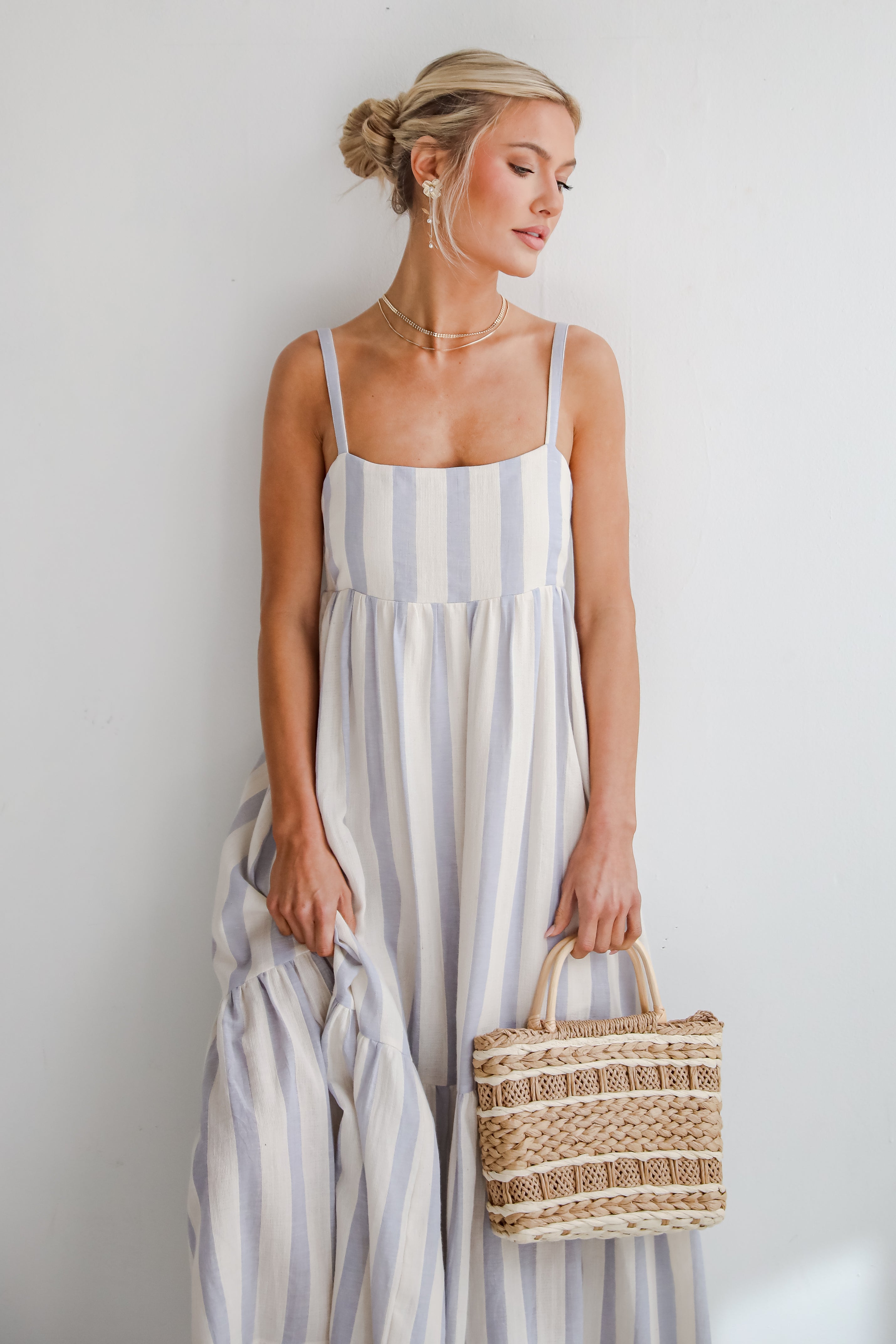 Modern Passion Striped Maxi Dress