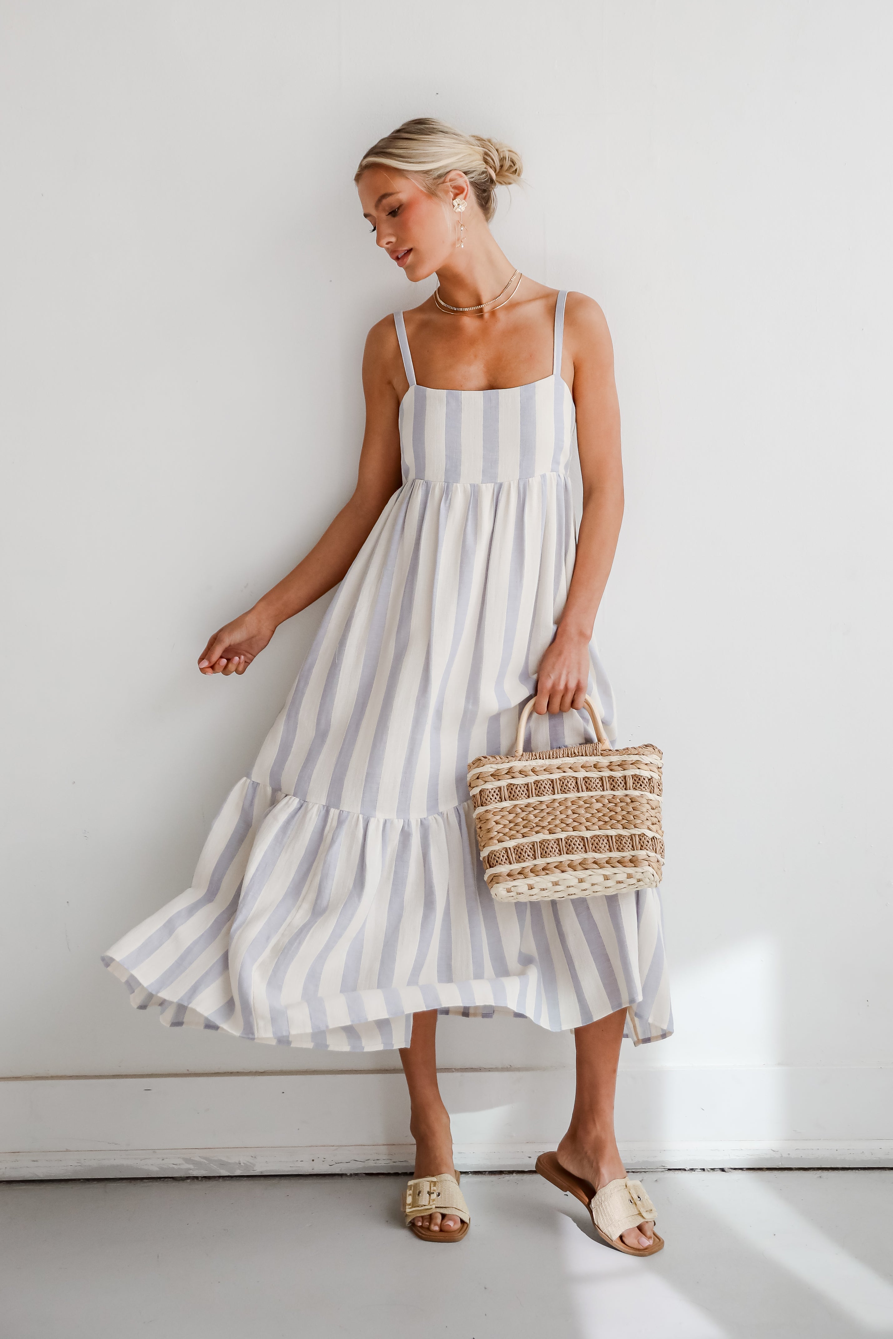 Modern Passion Striped Maxi Dress