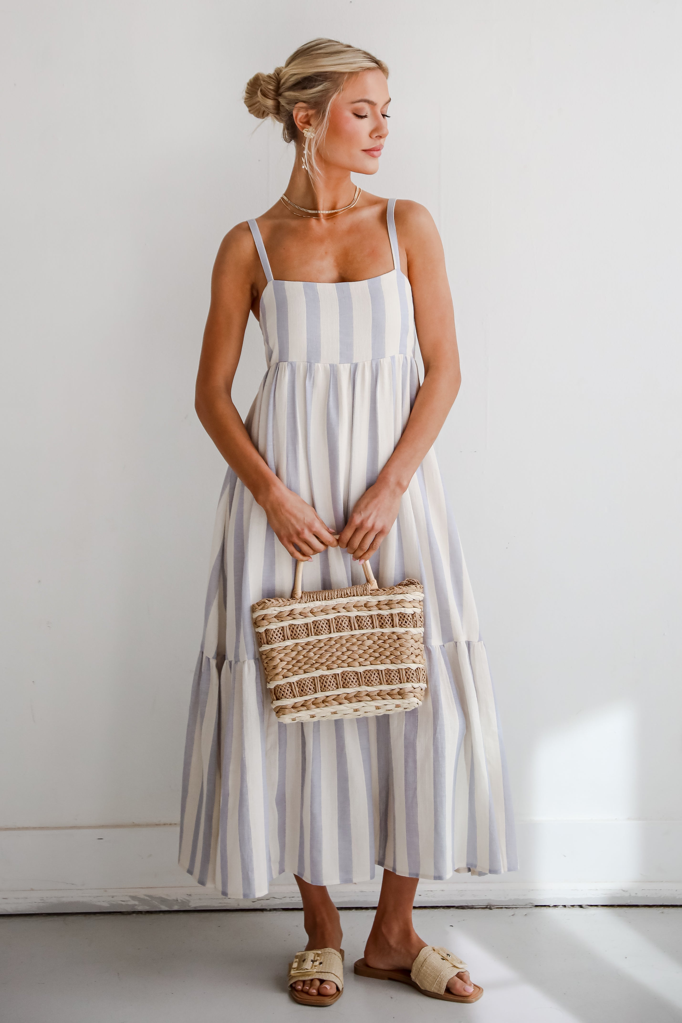 Modern Passion Striped Maxi Dress