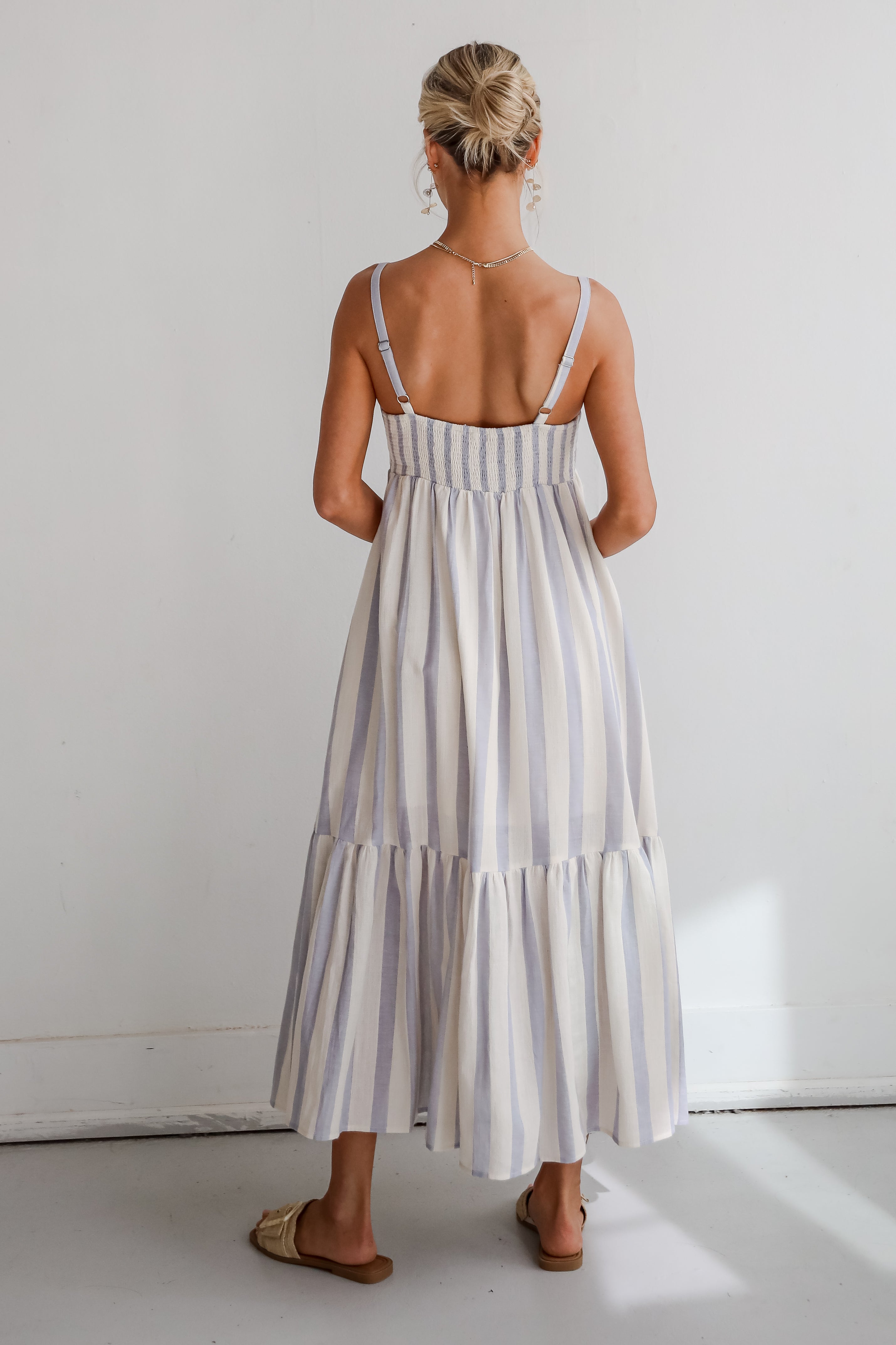 Modern Passion Striped Maxi Dress