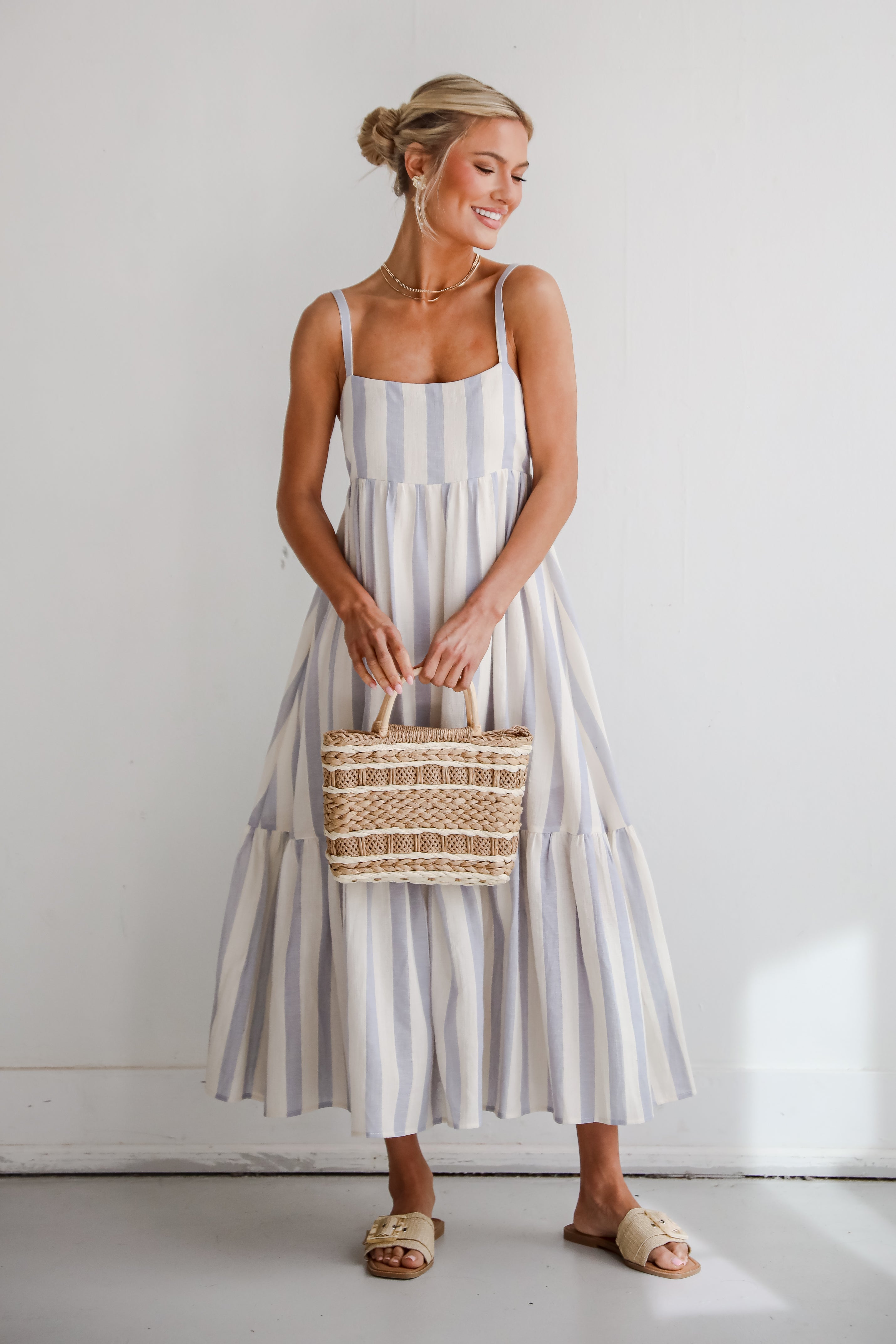 Modern Passion Striped Maxi Dress