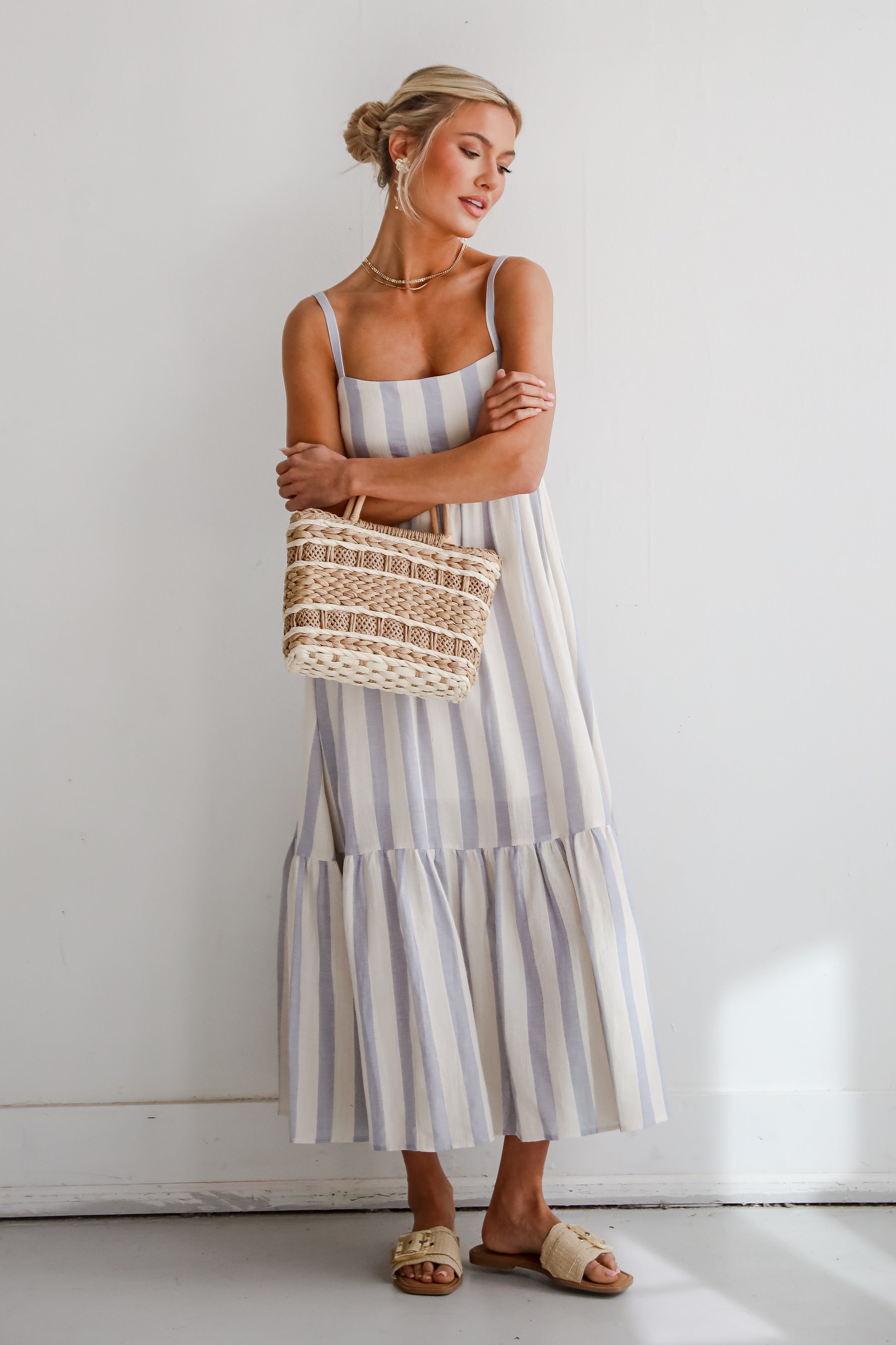 Modern Passion Striped Maxi Dress