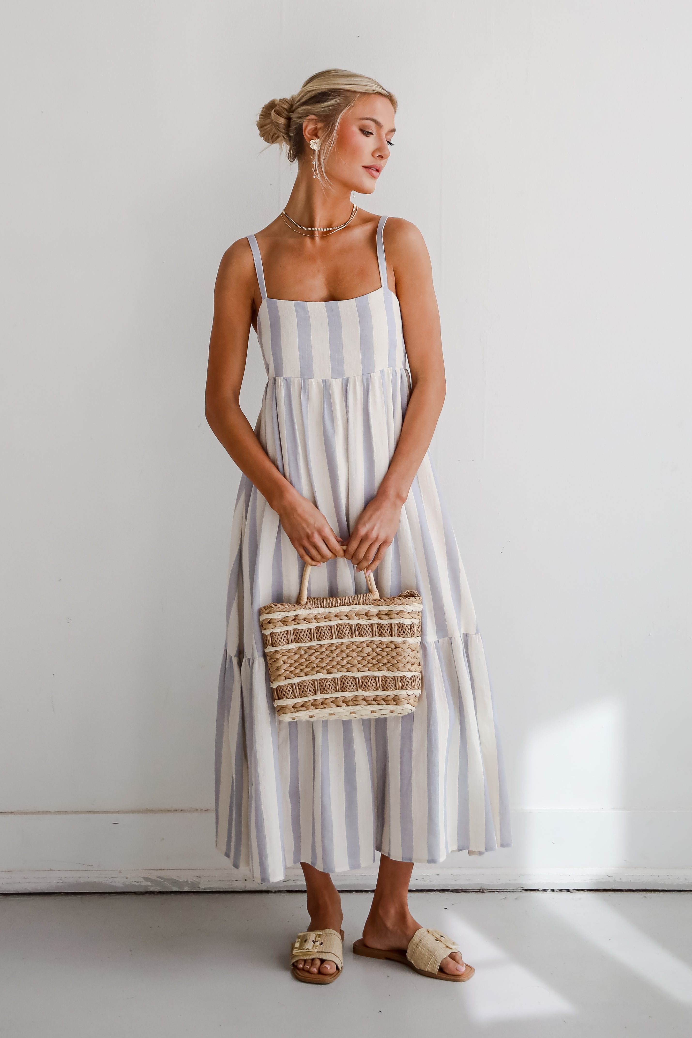 Modern Passion Striped Maxi Dress