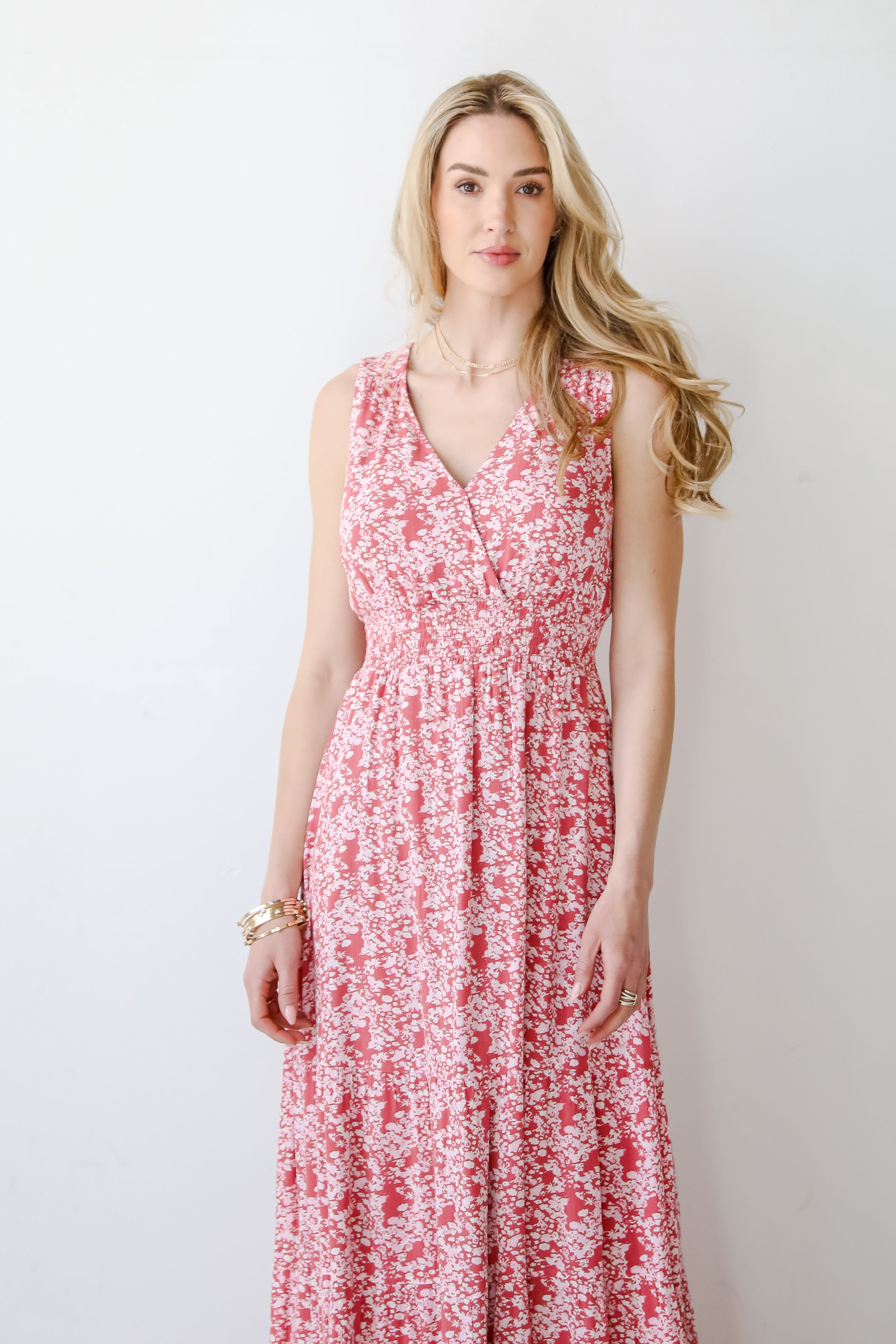 Musing About You Mauve Floral Maxi Dress