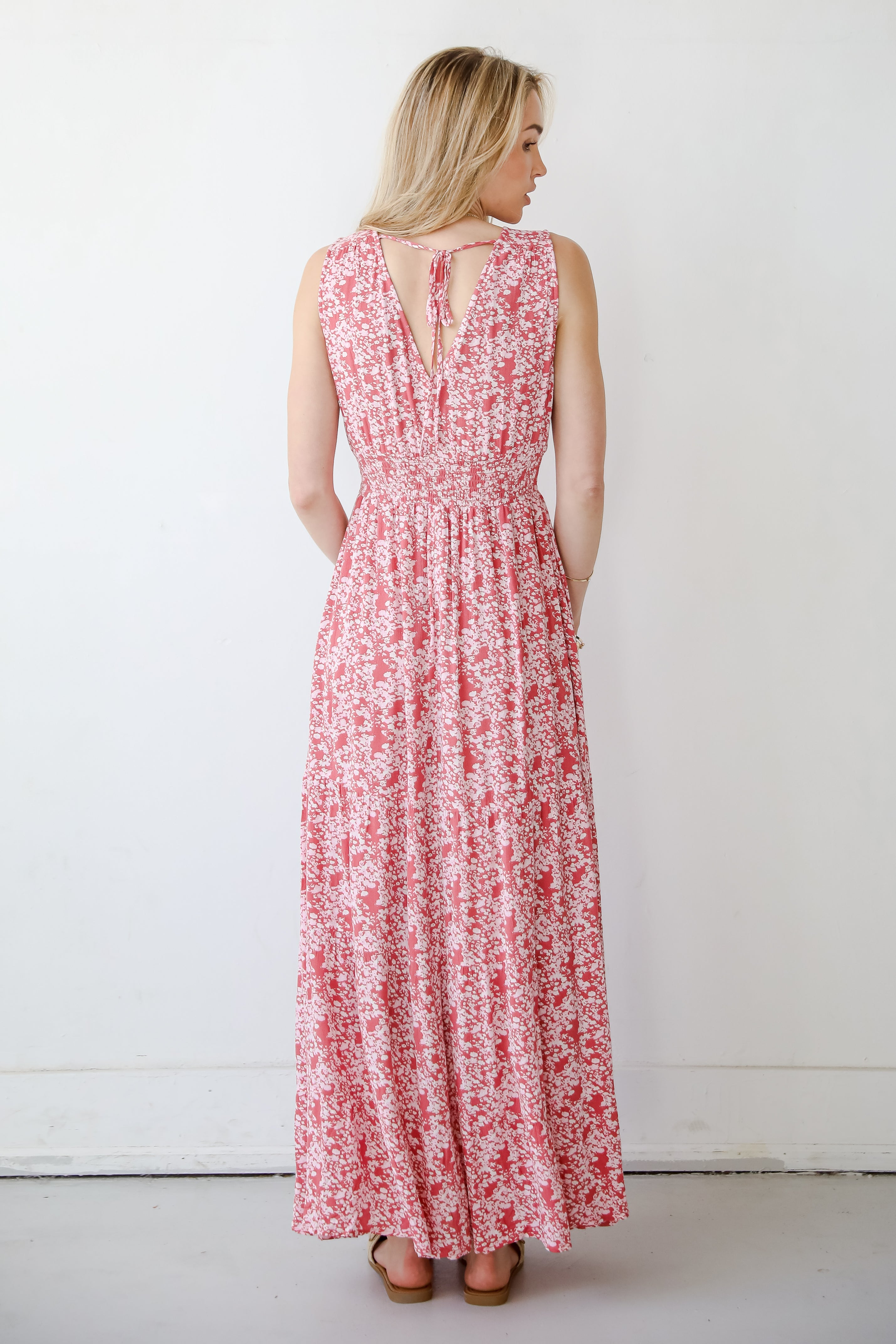 Musing About You Mauve Floral Maxi Dress