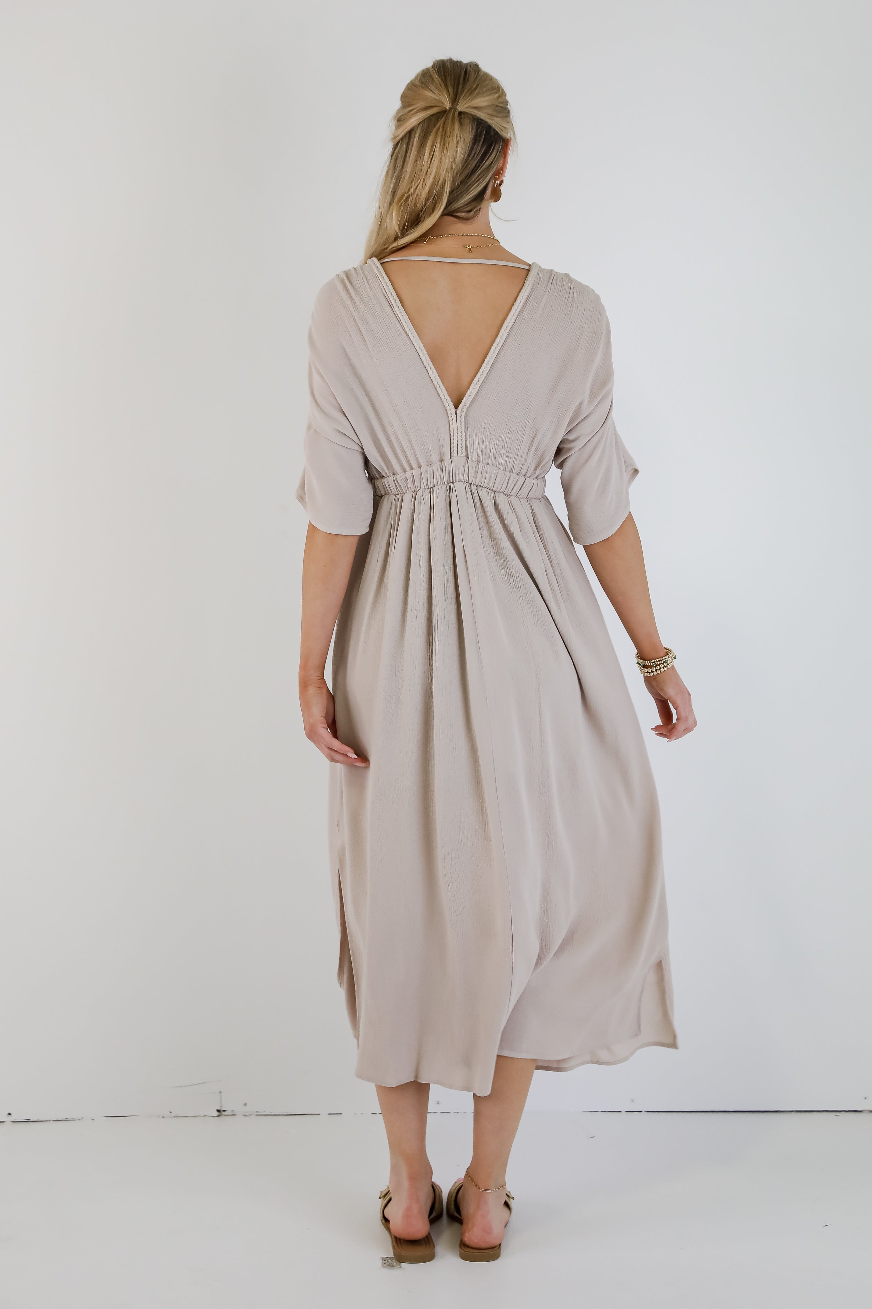 Goddess Aura Natural Maxi Dress