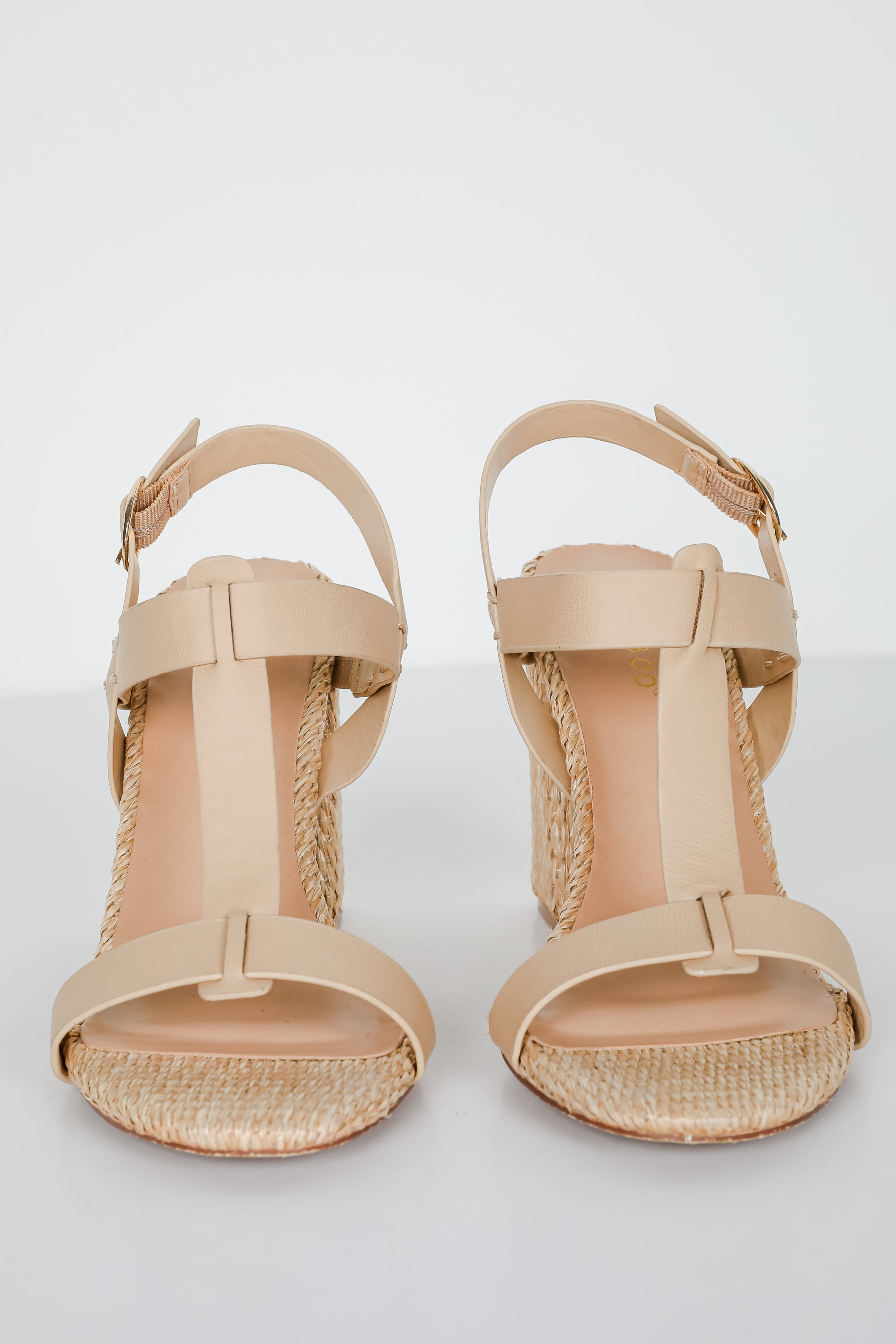 Lovely Steps Natural Raffia Heels
