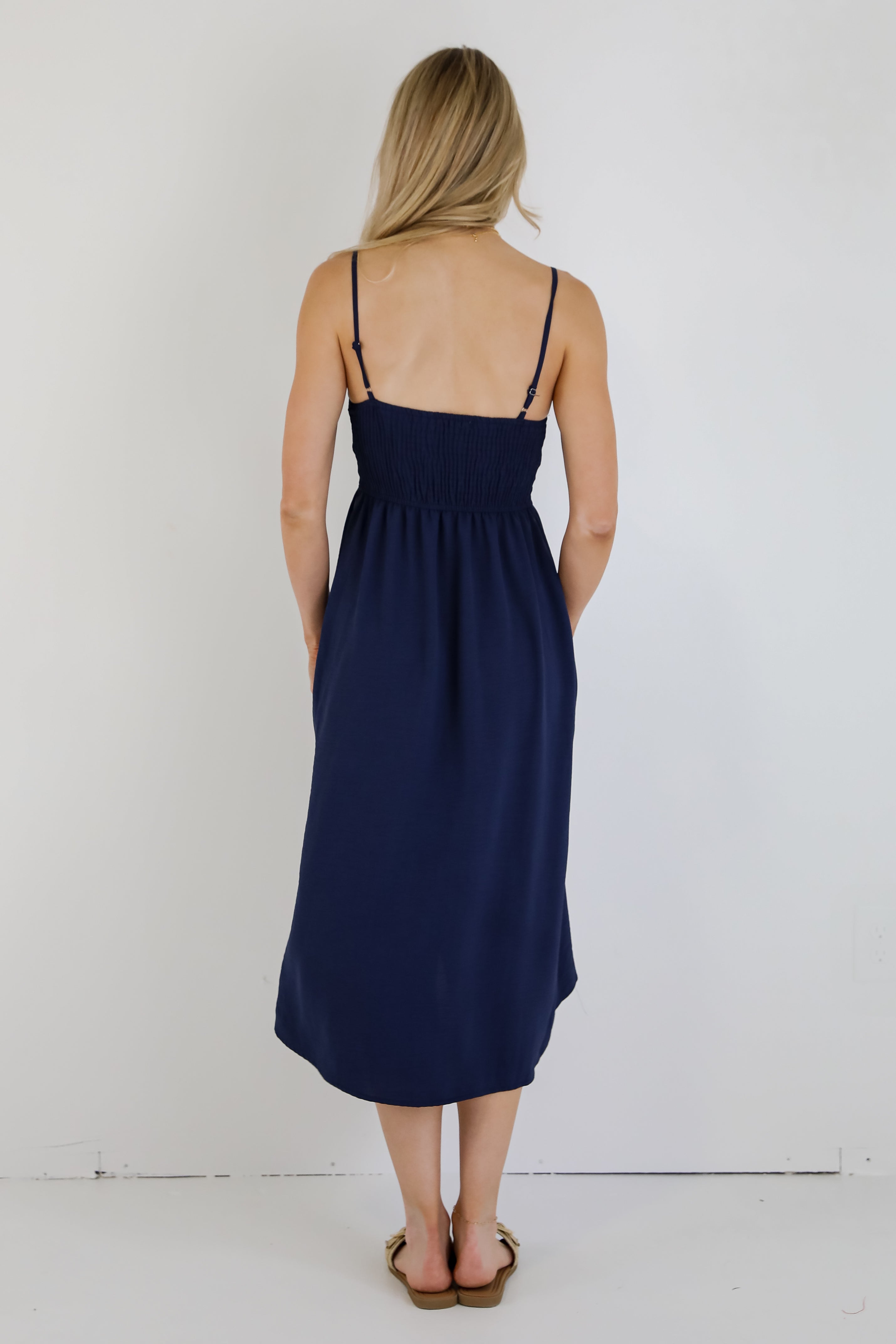 Epitome Of Allure Tie-Front Midi Dress