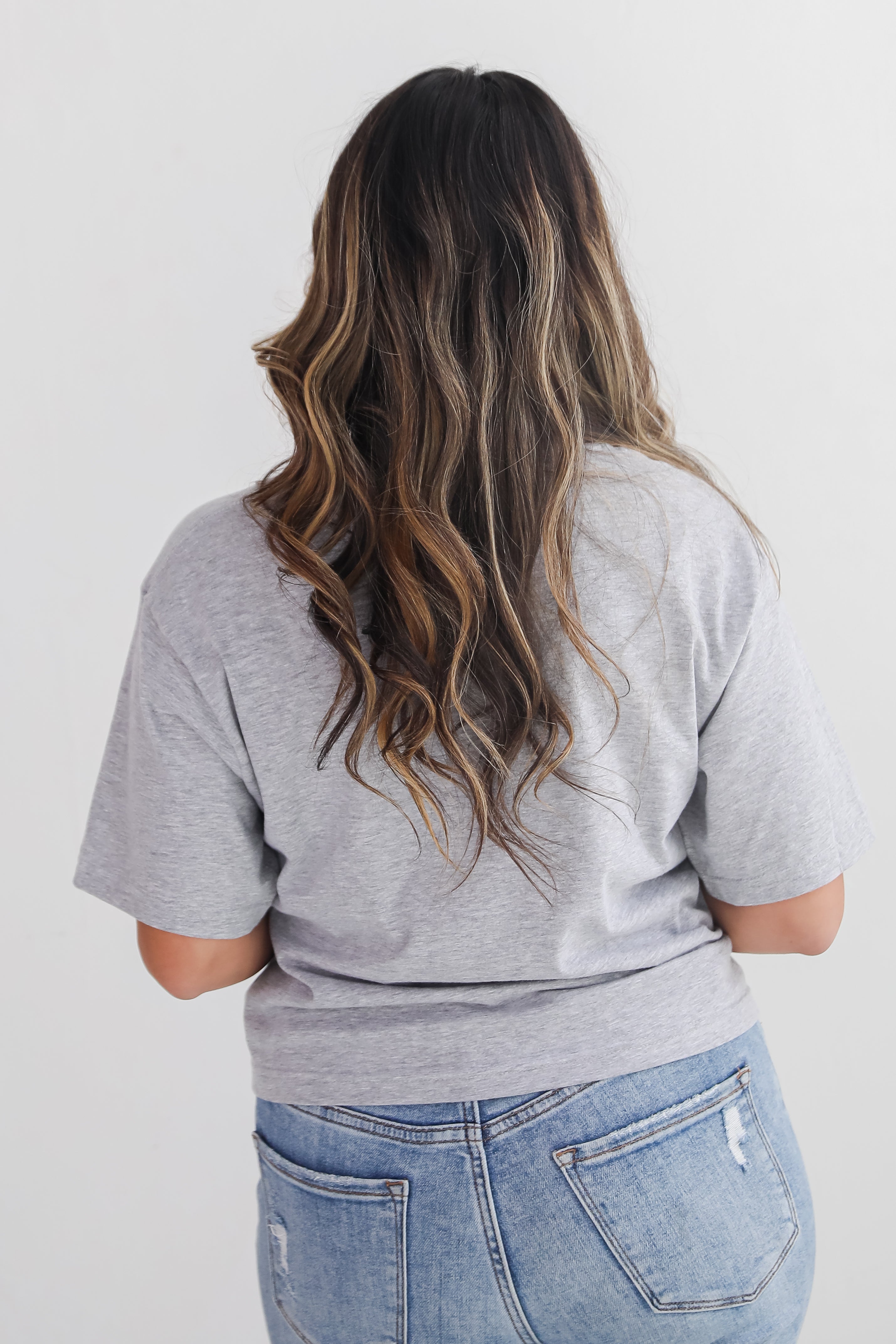 Heather Grey North Hall Home Of The Trojans Cropped Tee