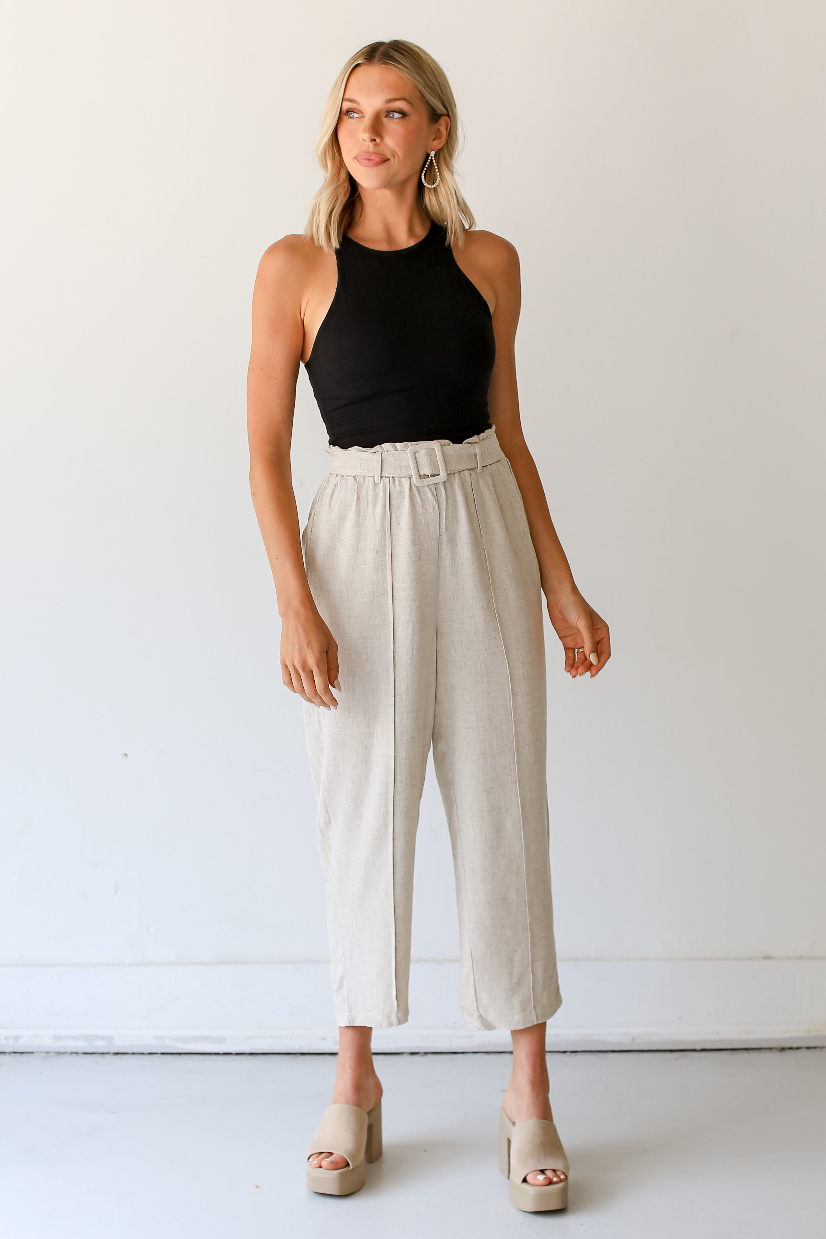 Linen Pants on model