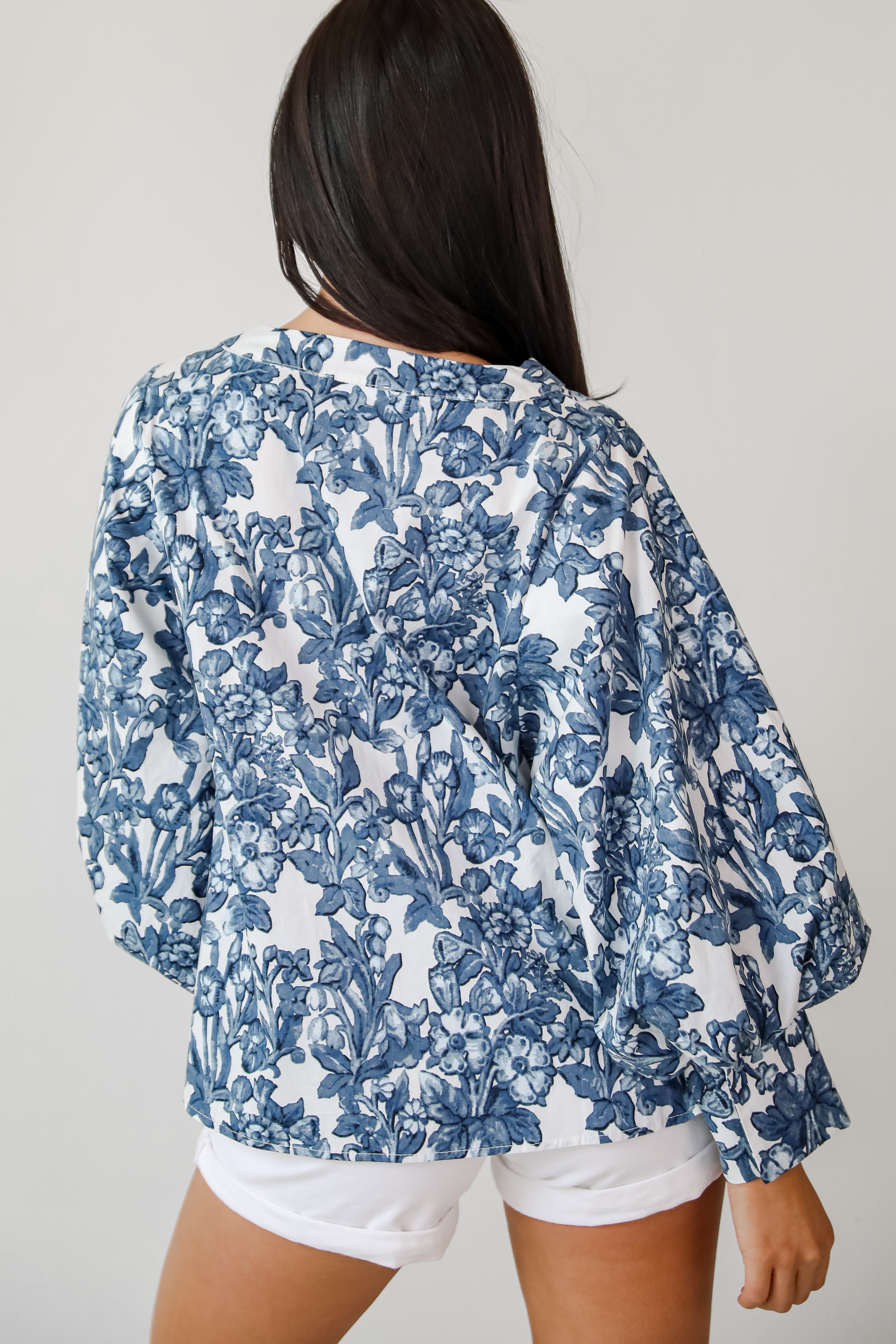 Flirtatious Always Off White Floral Blouse