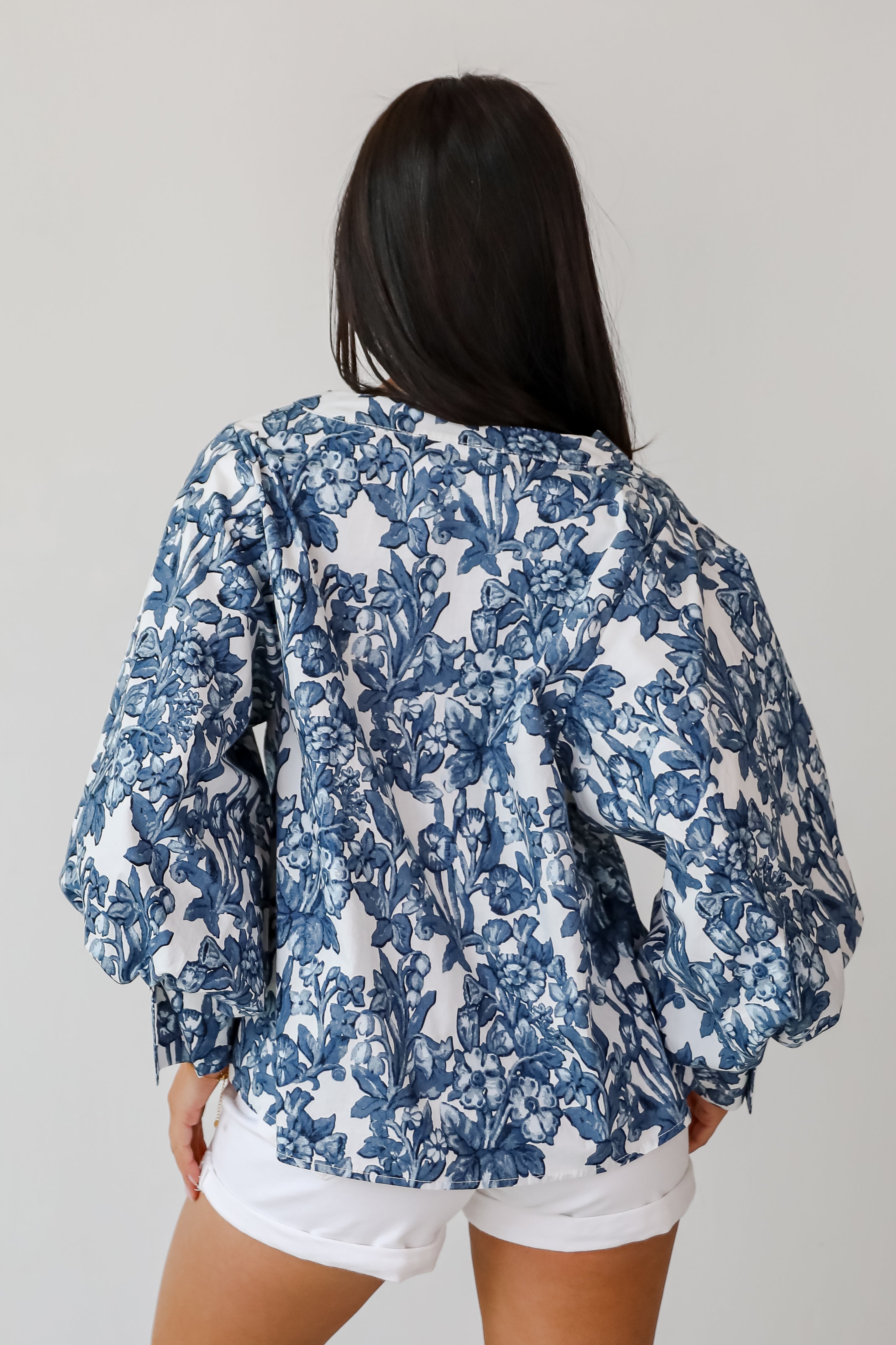 Flirtatious Always Off White Floral Blouse