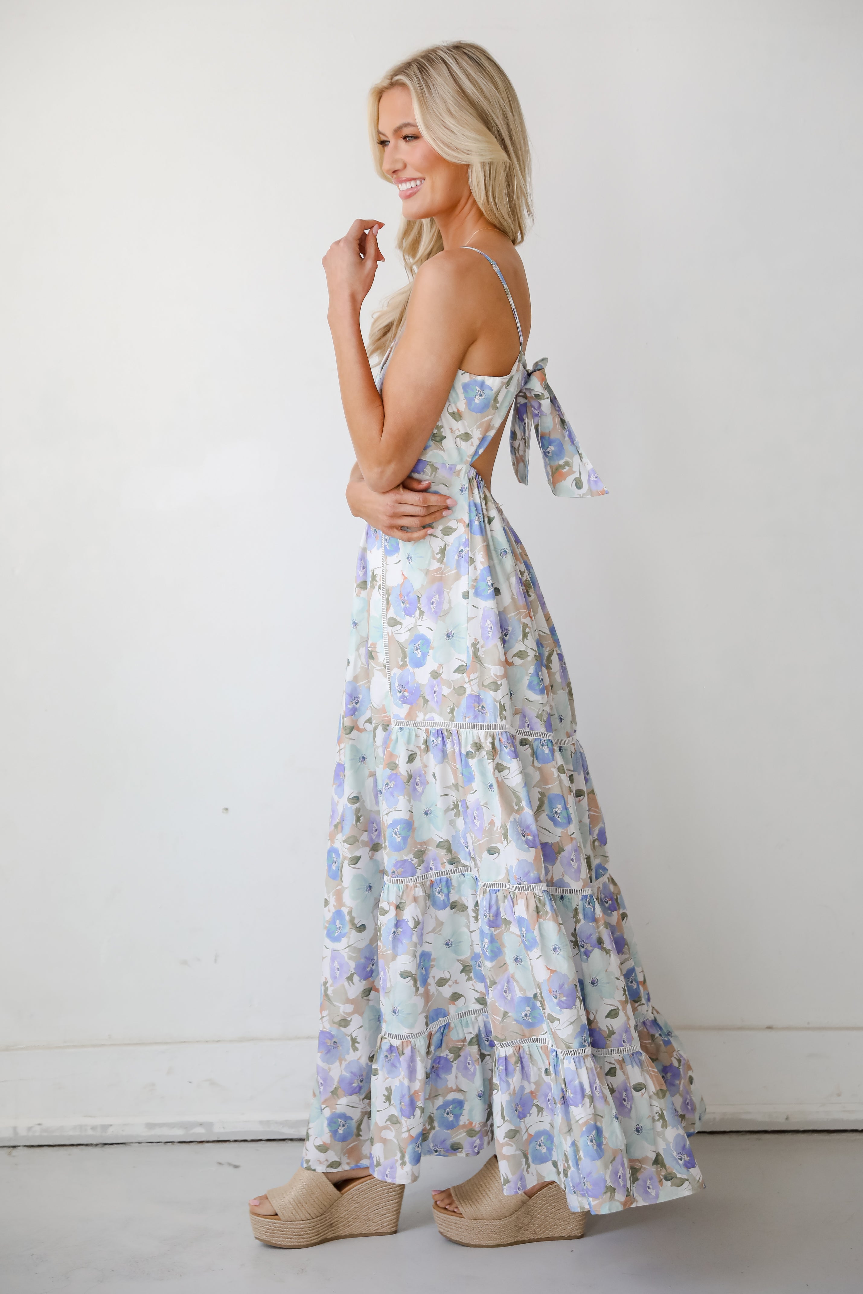 No One But You Off White Floral Maxi Dress