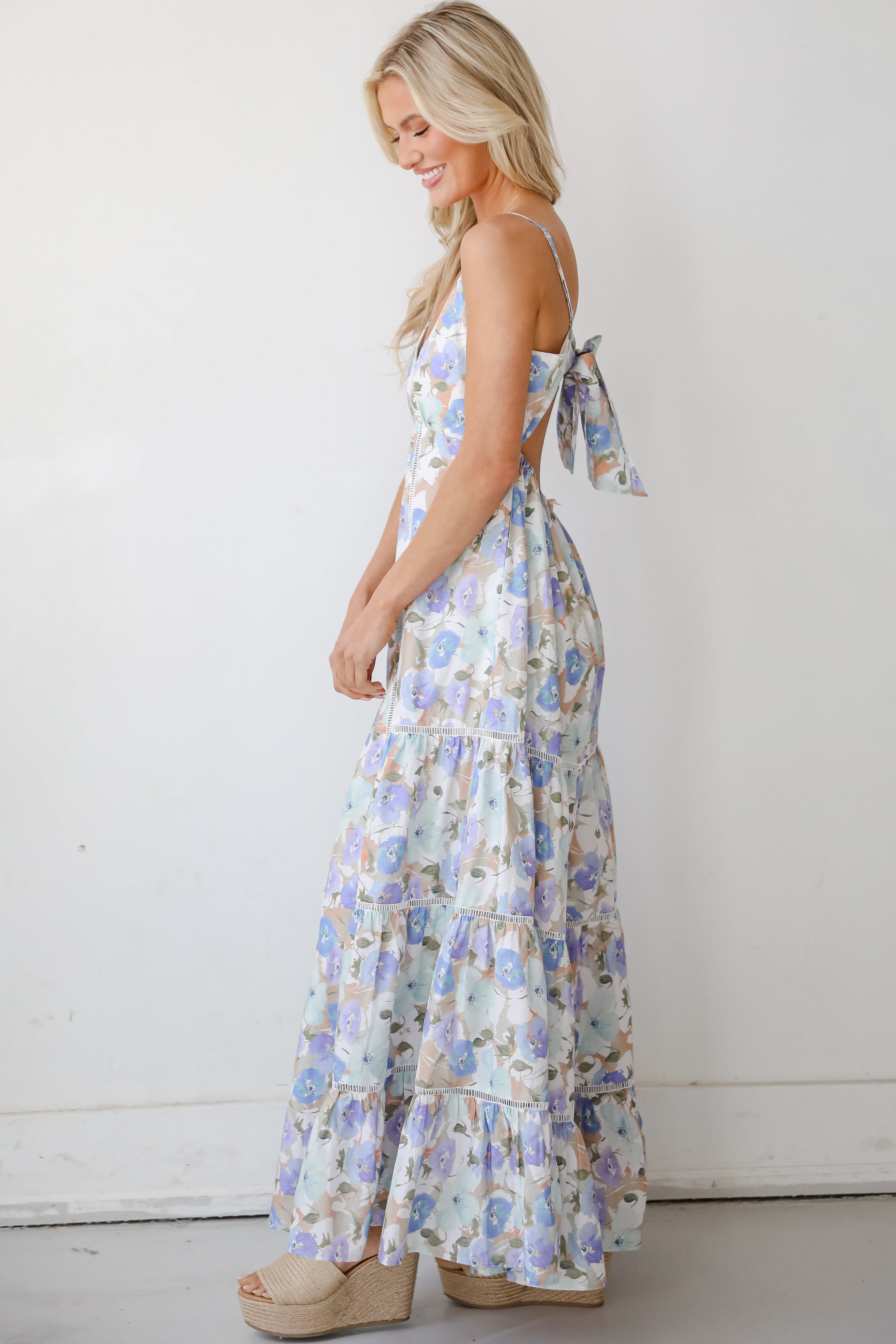 No One But You Off White Floral Maxi Dress