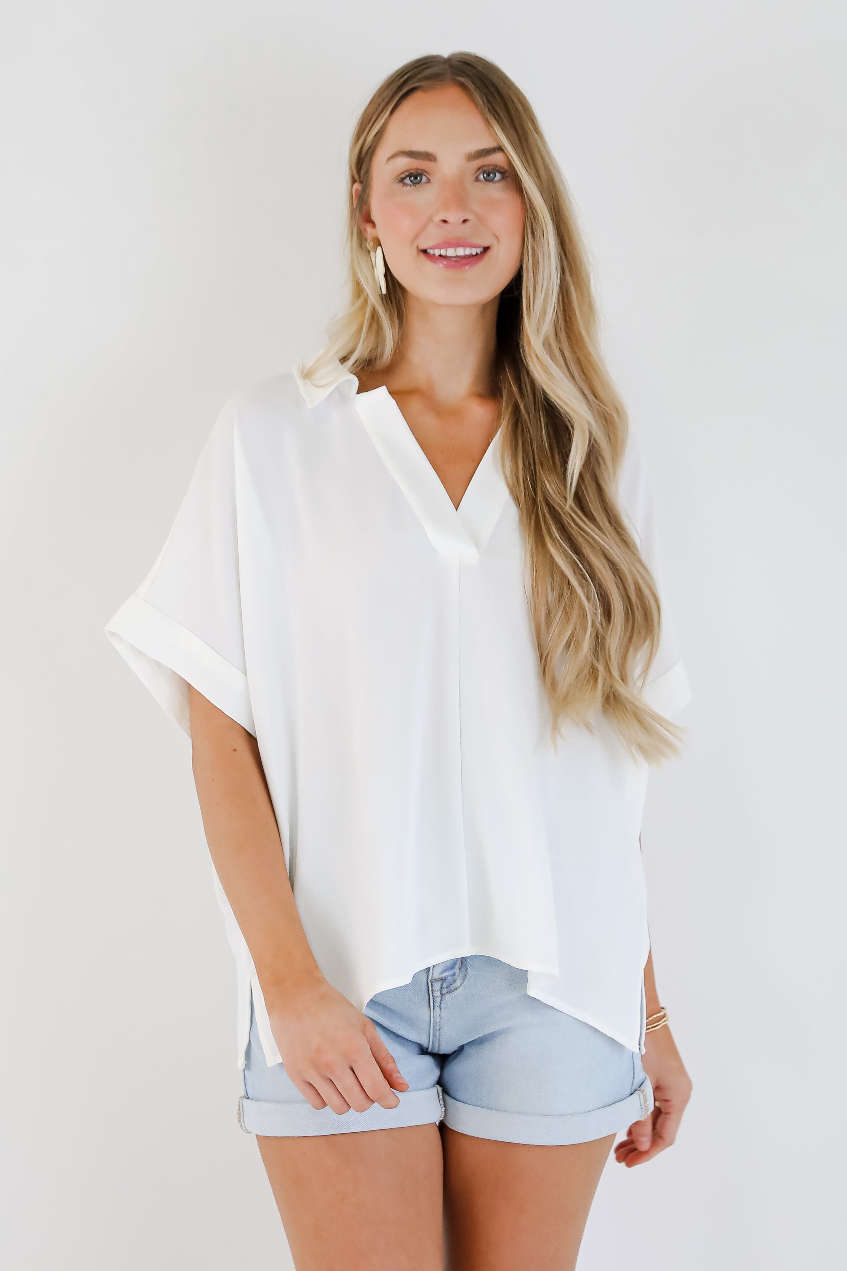 All Is Well Off White Blouse