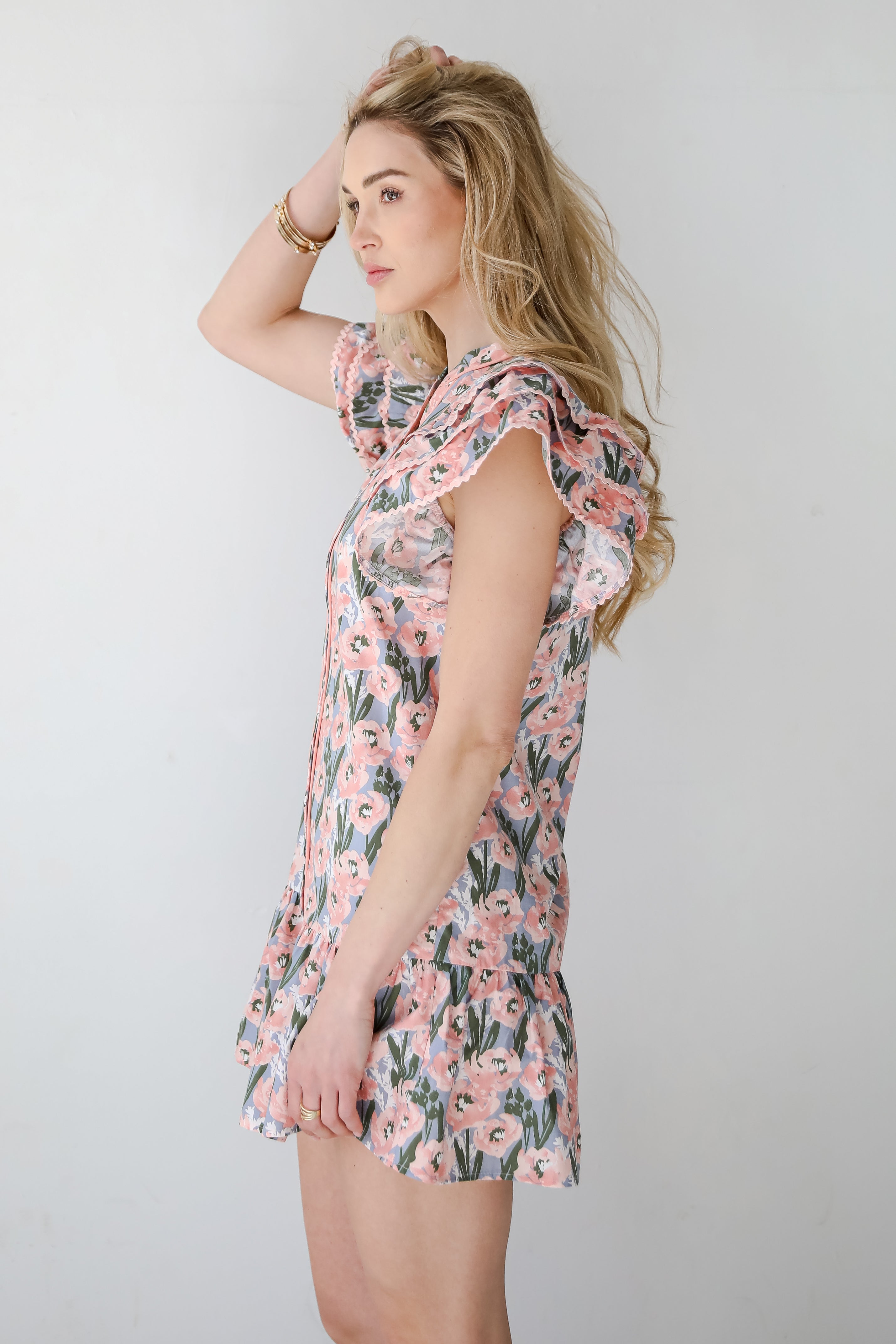 Playfully Posh Floral Mini Dress