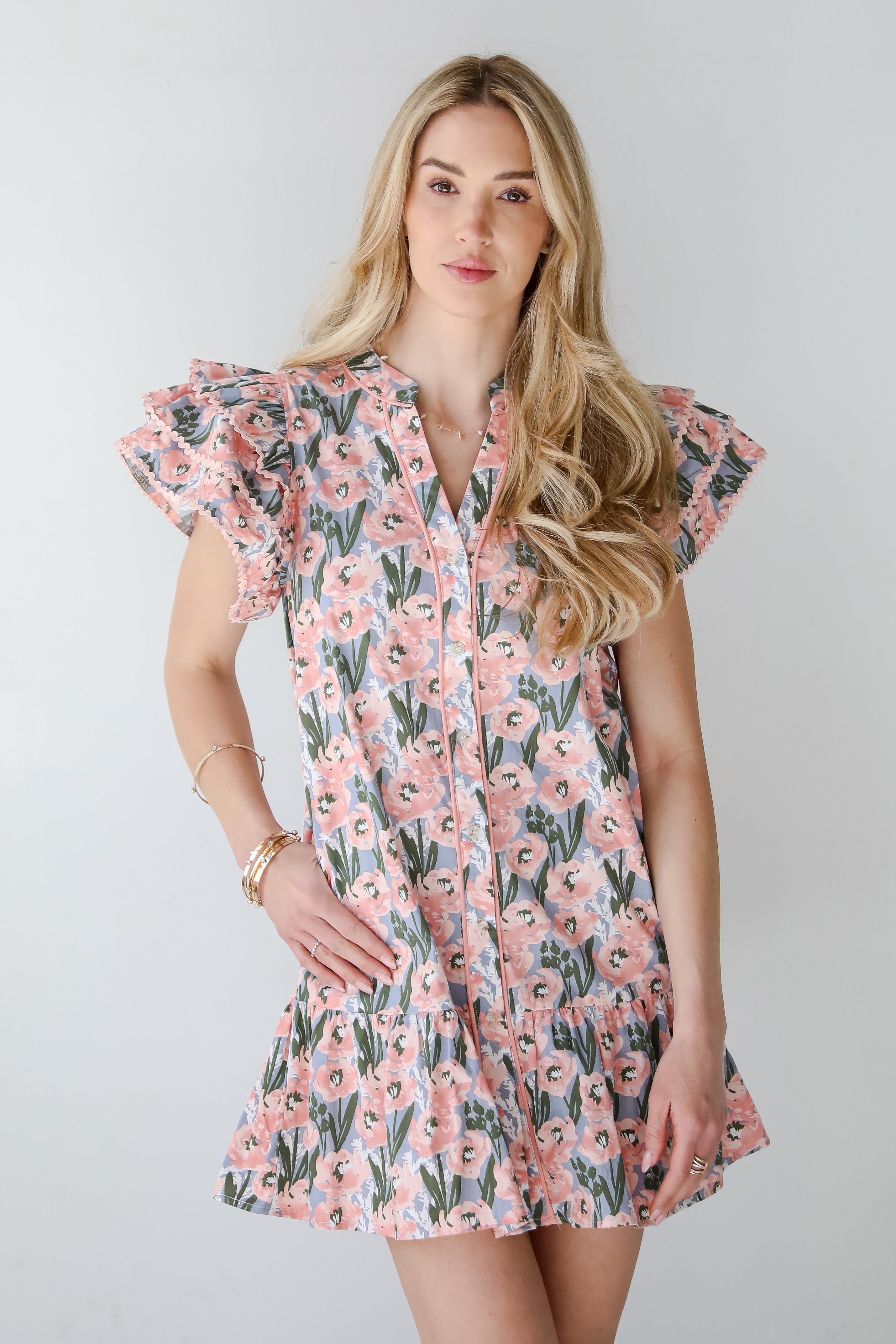 Playfully Posh Floral Mini Dress
