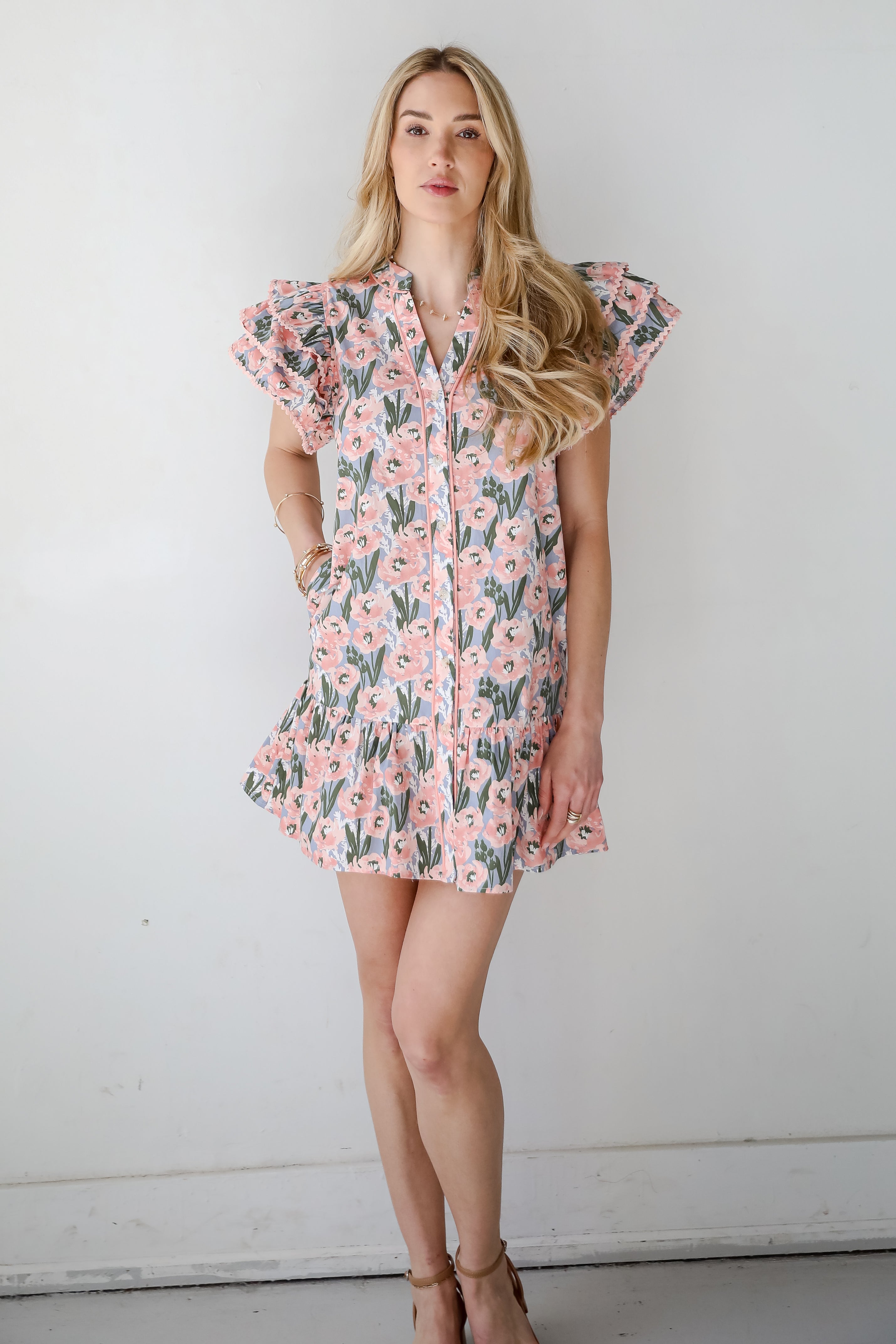 Playfully Posh Floral Mini Dress