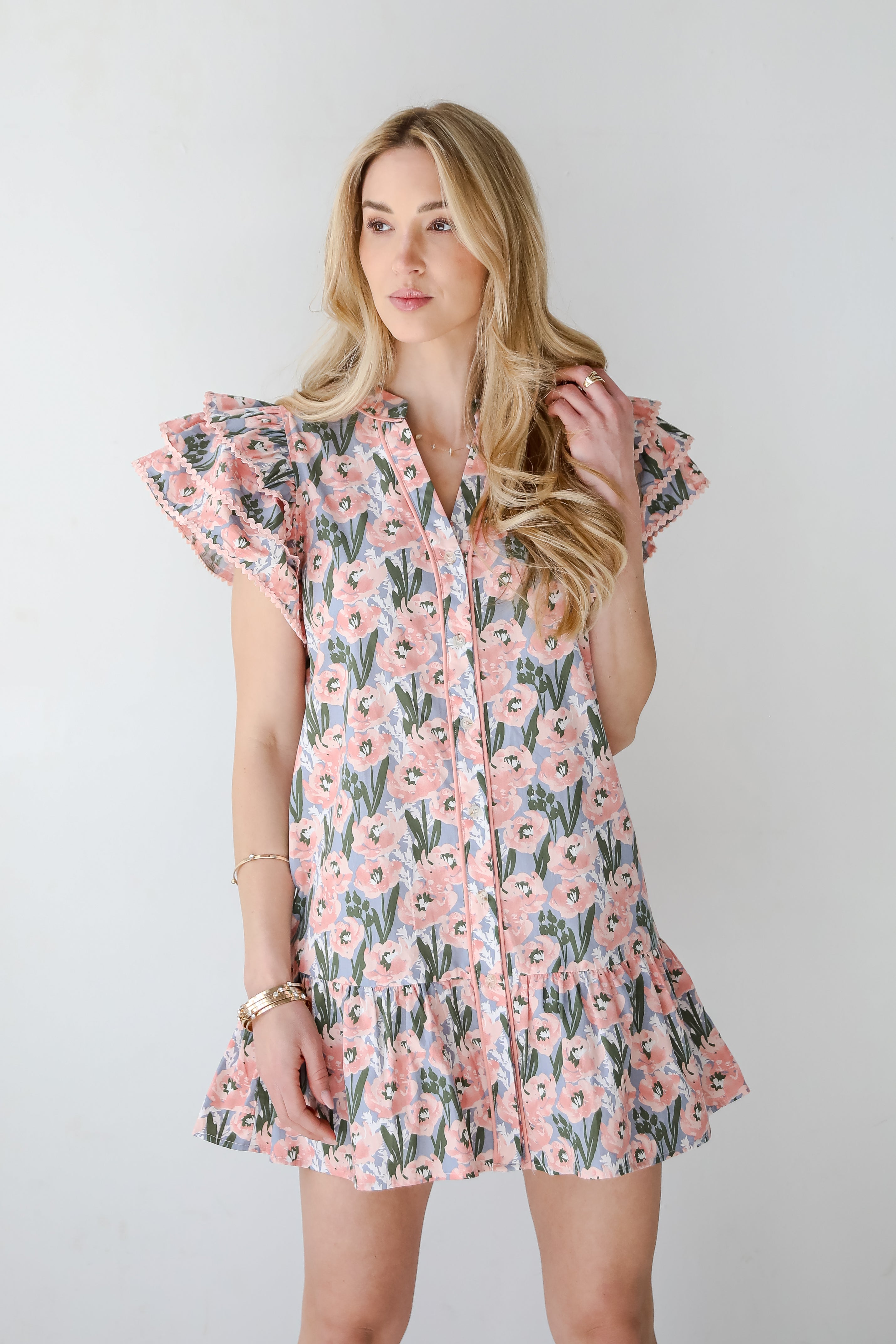 Playfully Posh Floral Mini Dress