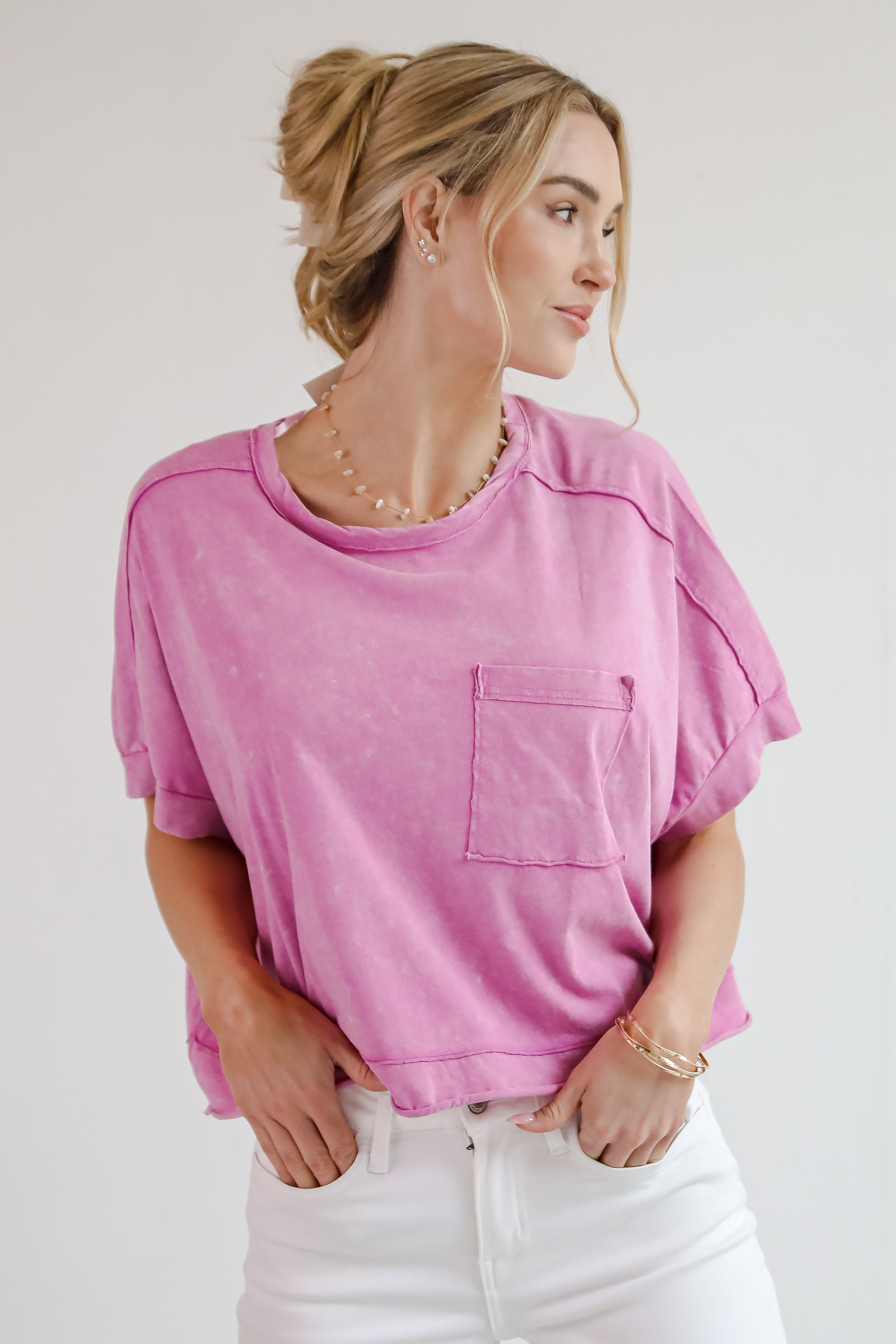 Callie Acid Washed Tee