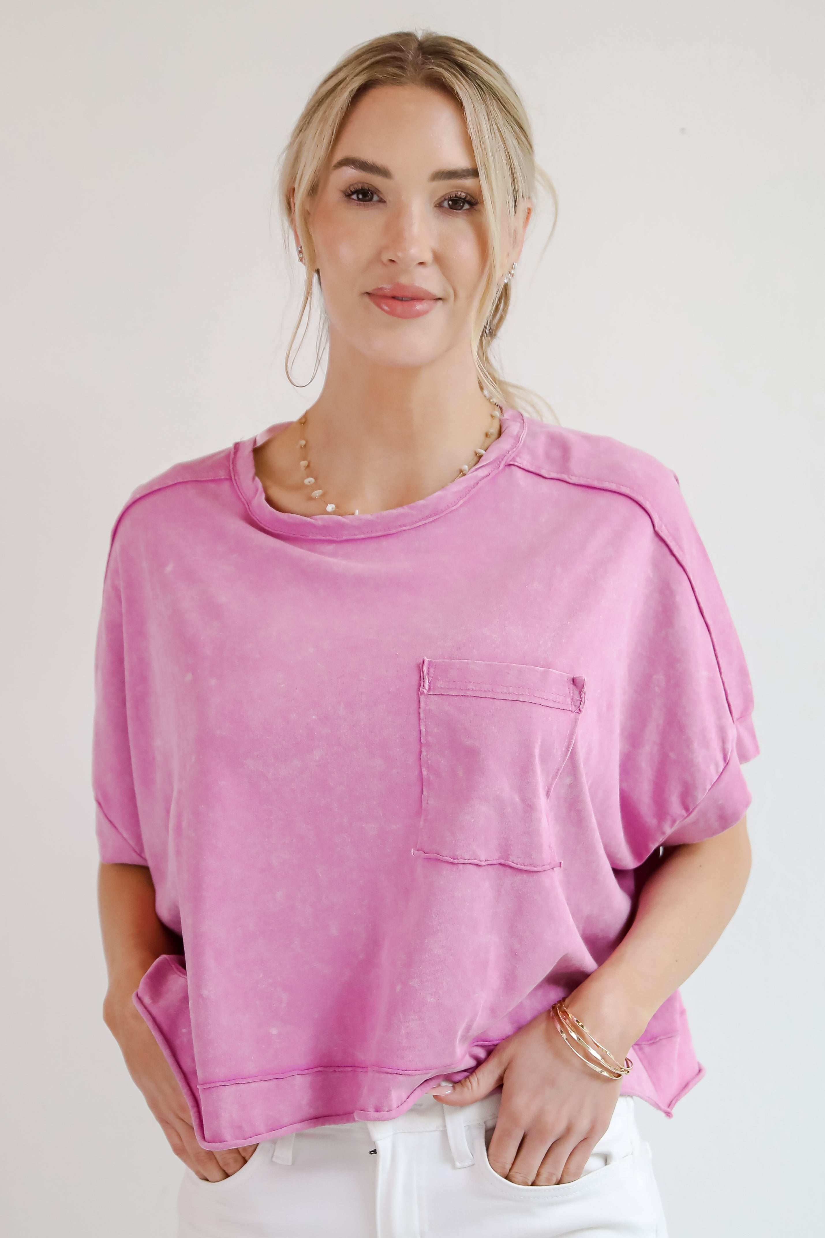 Callie Acid Washed Tee