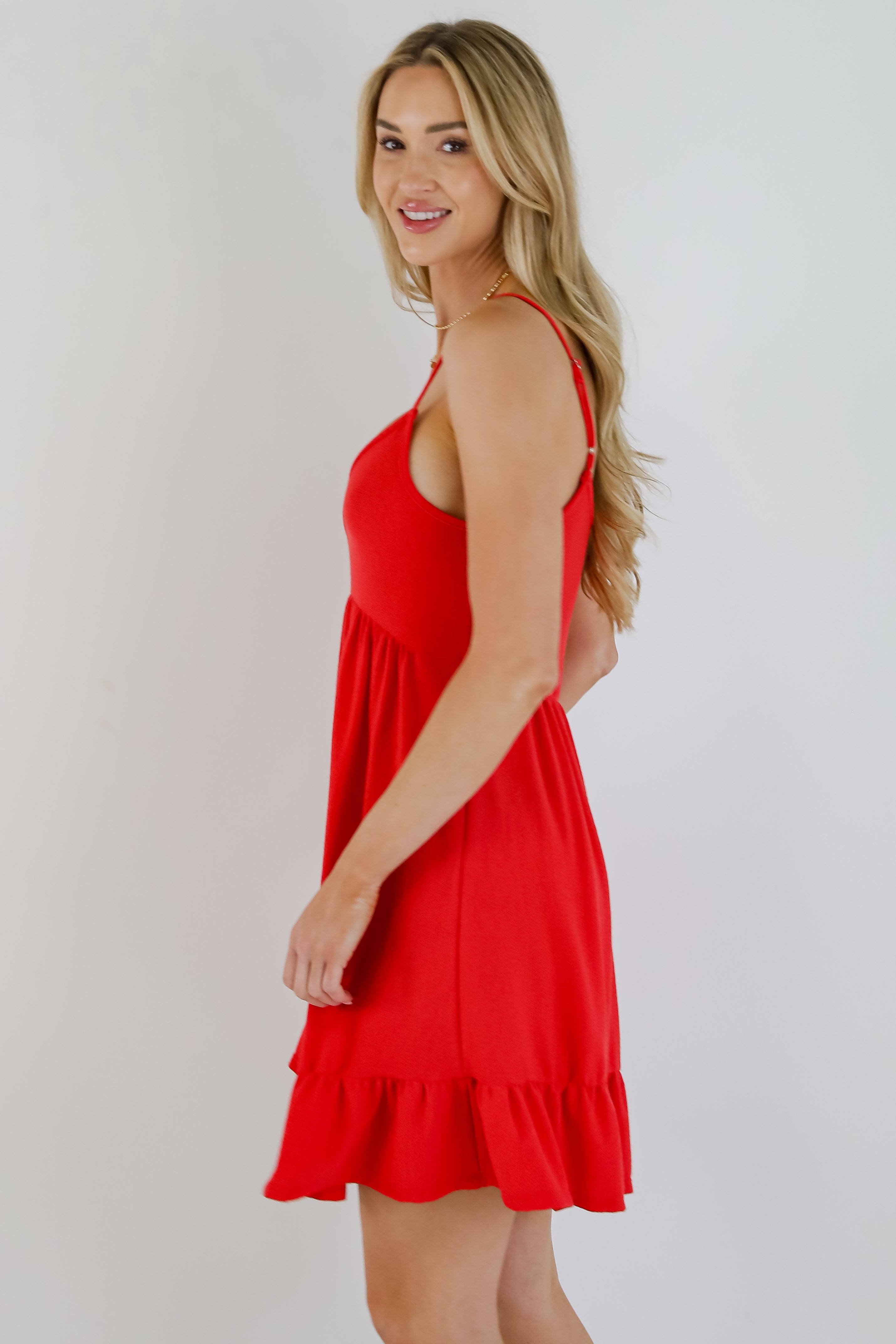 Patriotic Paradise Red Mini Dress