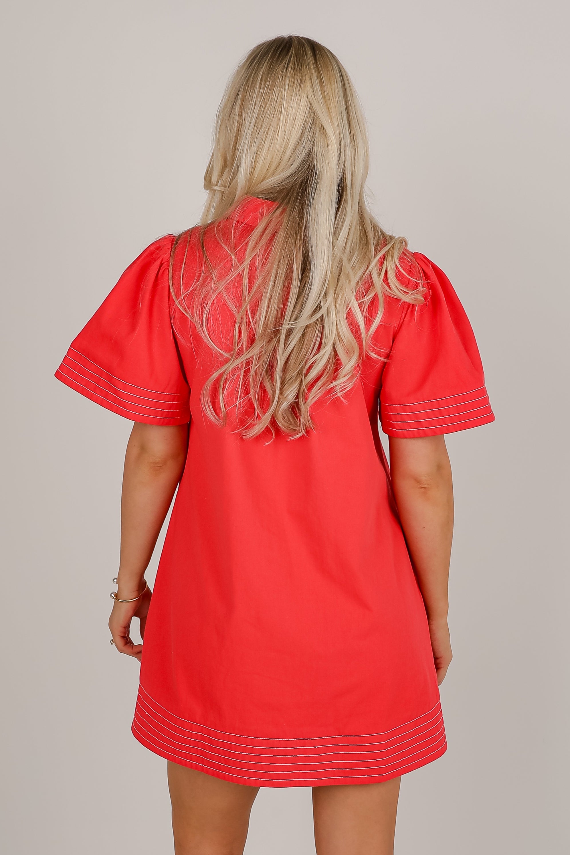 Feeling So Free Red Mini Dress