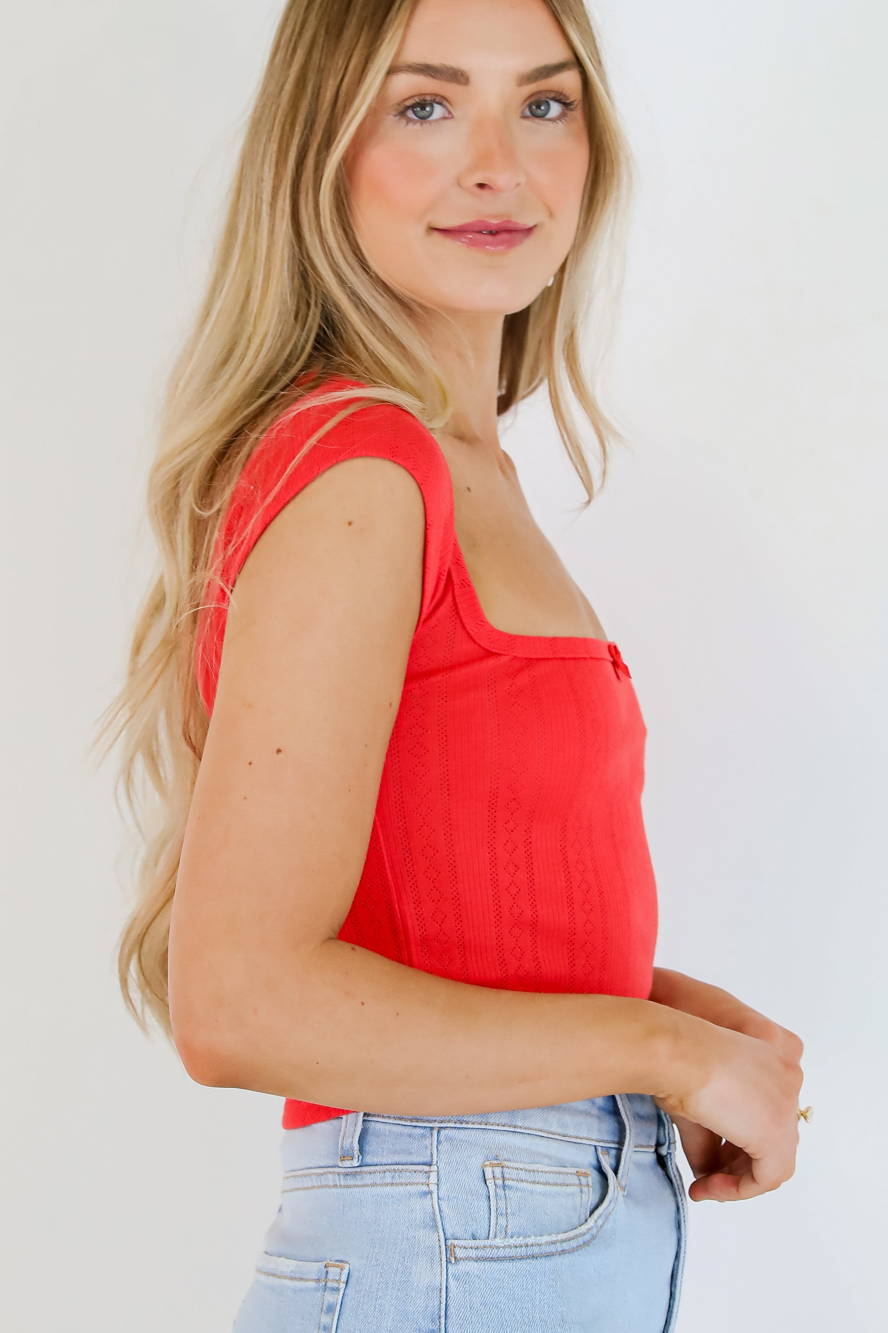 Conveniently Cute Pointelle Tee