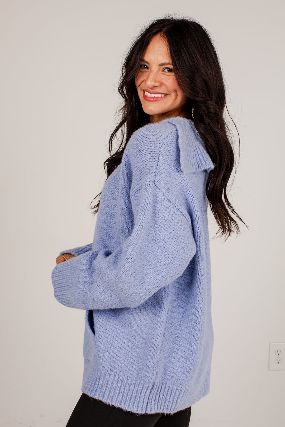 Hold Me Close Collared Knit Sweater