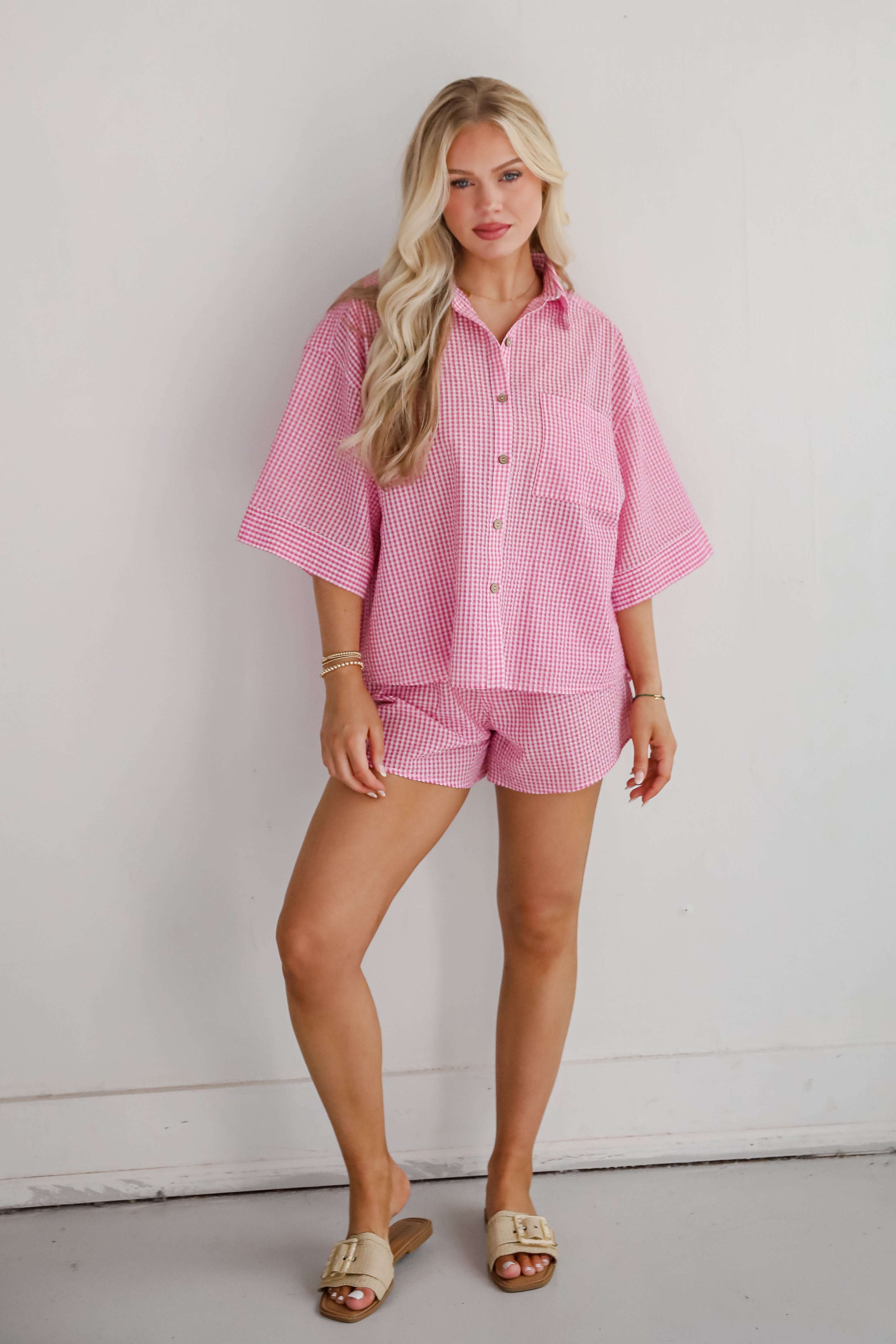 Charming Sense Gingham Shorts