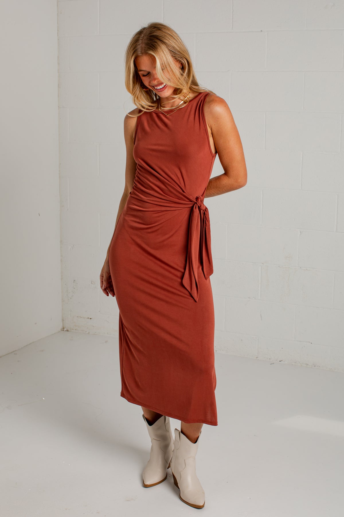 An Evening Away Draped Maxi Dress