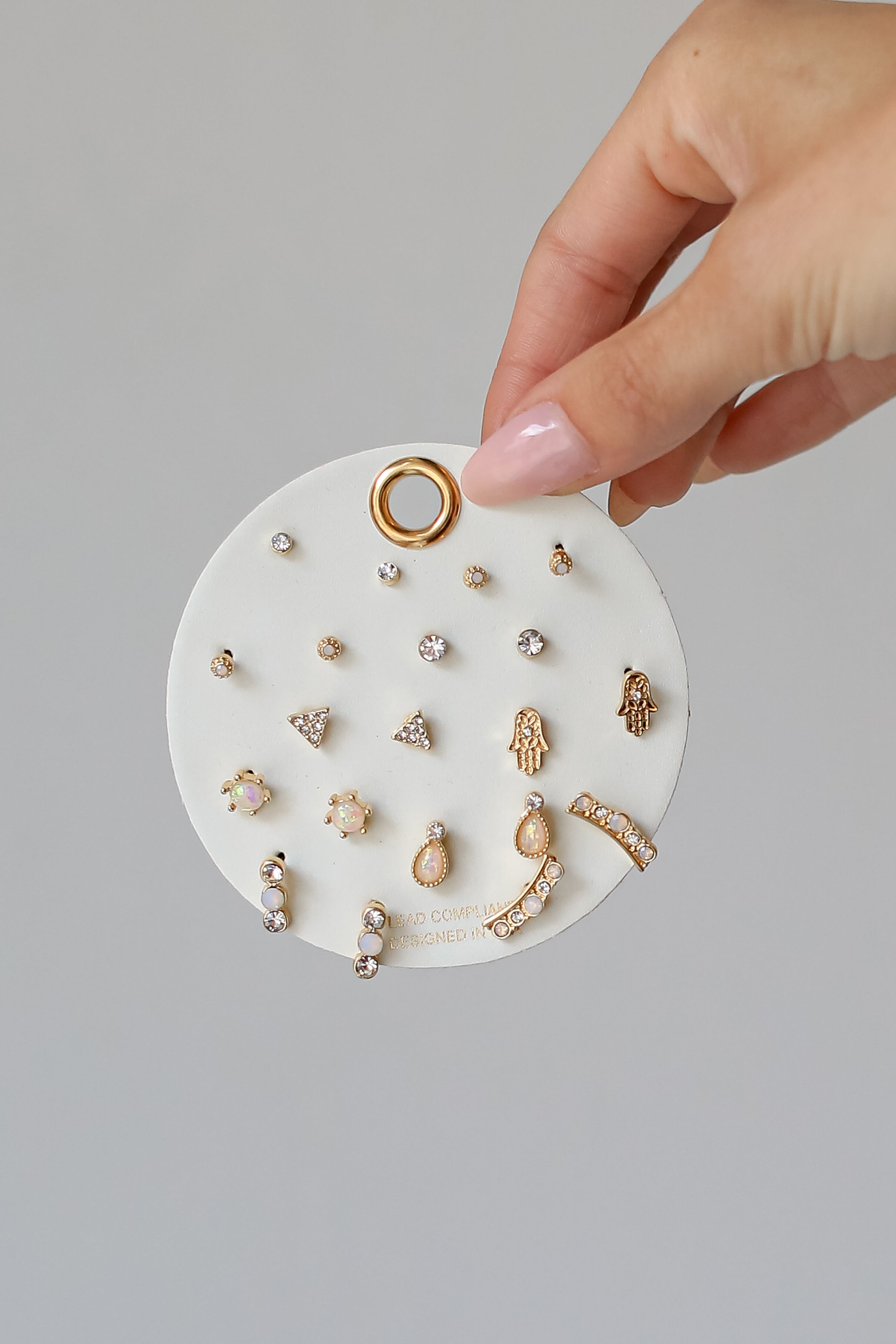 Cute Gold Stud Earring Set ShopDressUp Dress Up