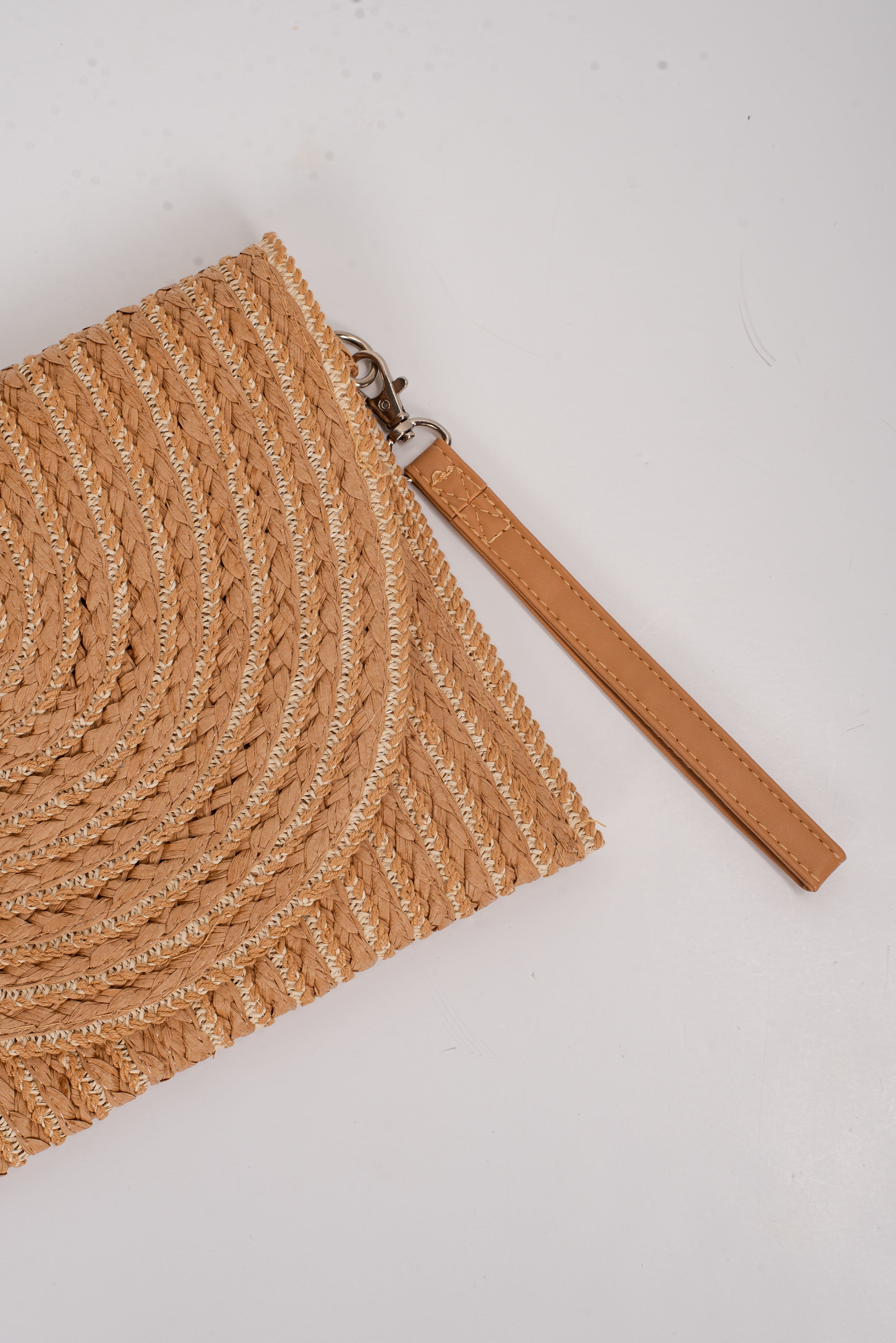 Tropical Travels Straw Clutch