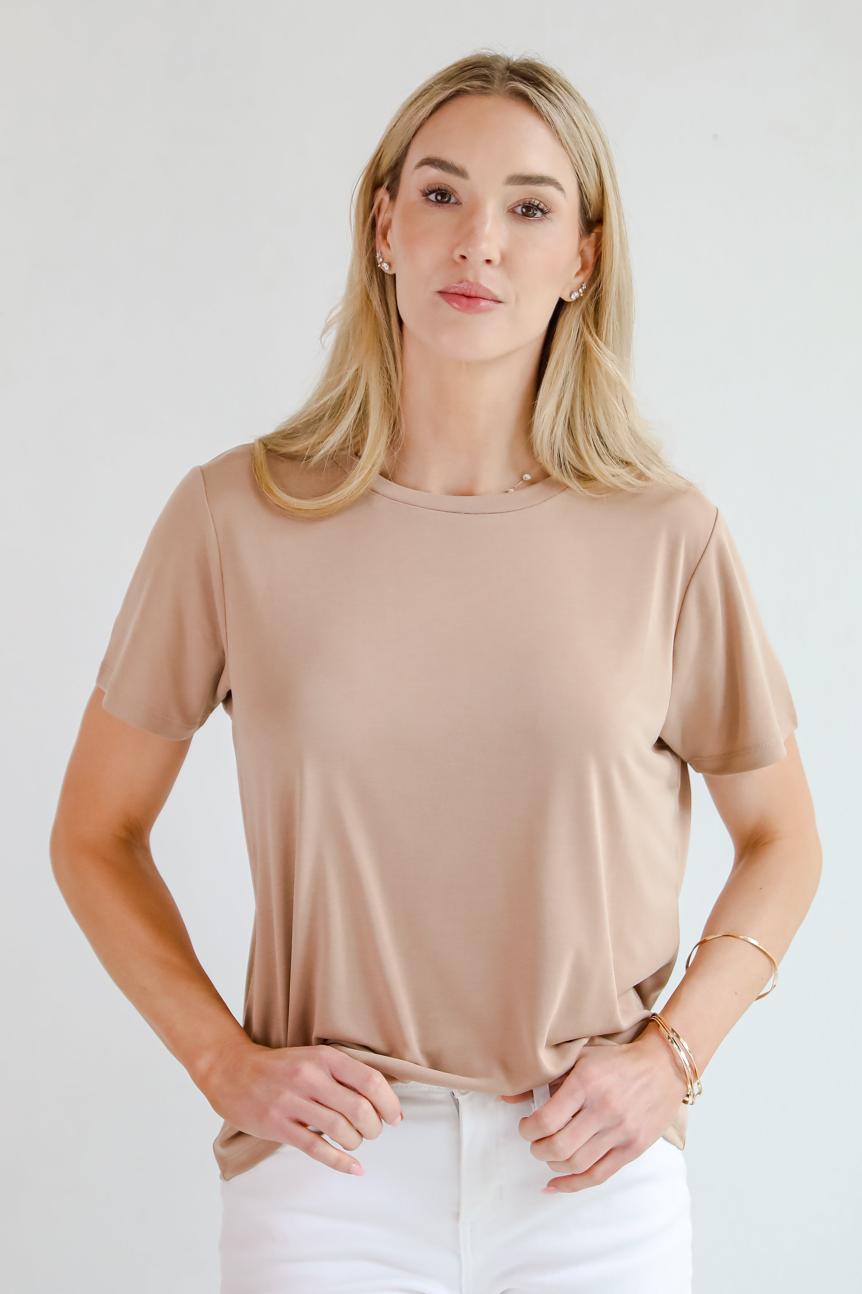 Casey Taupe Everyday Tee