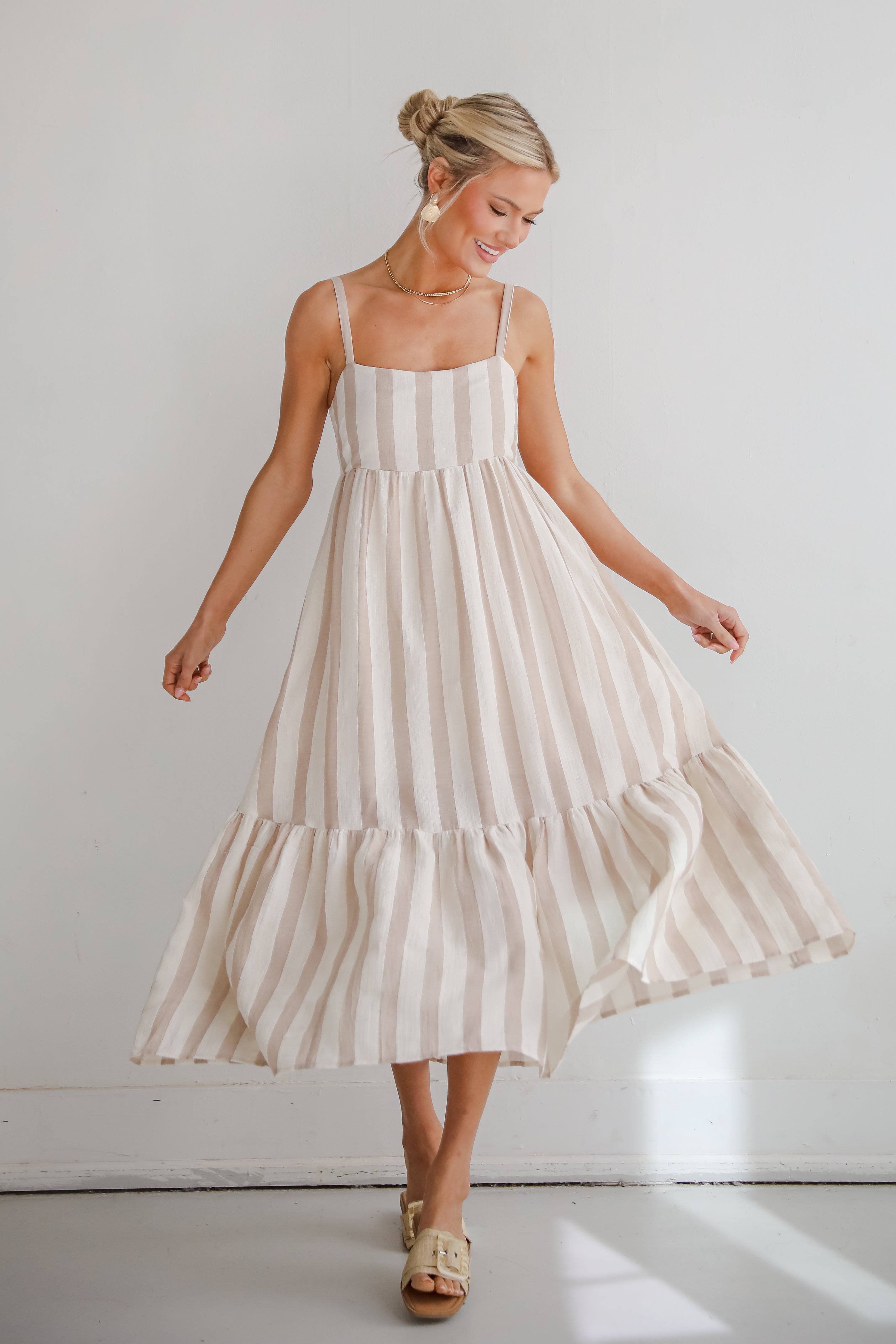 Modern Passion Striped Maxi Dress