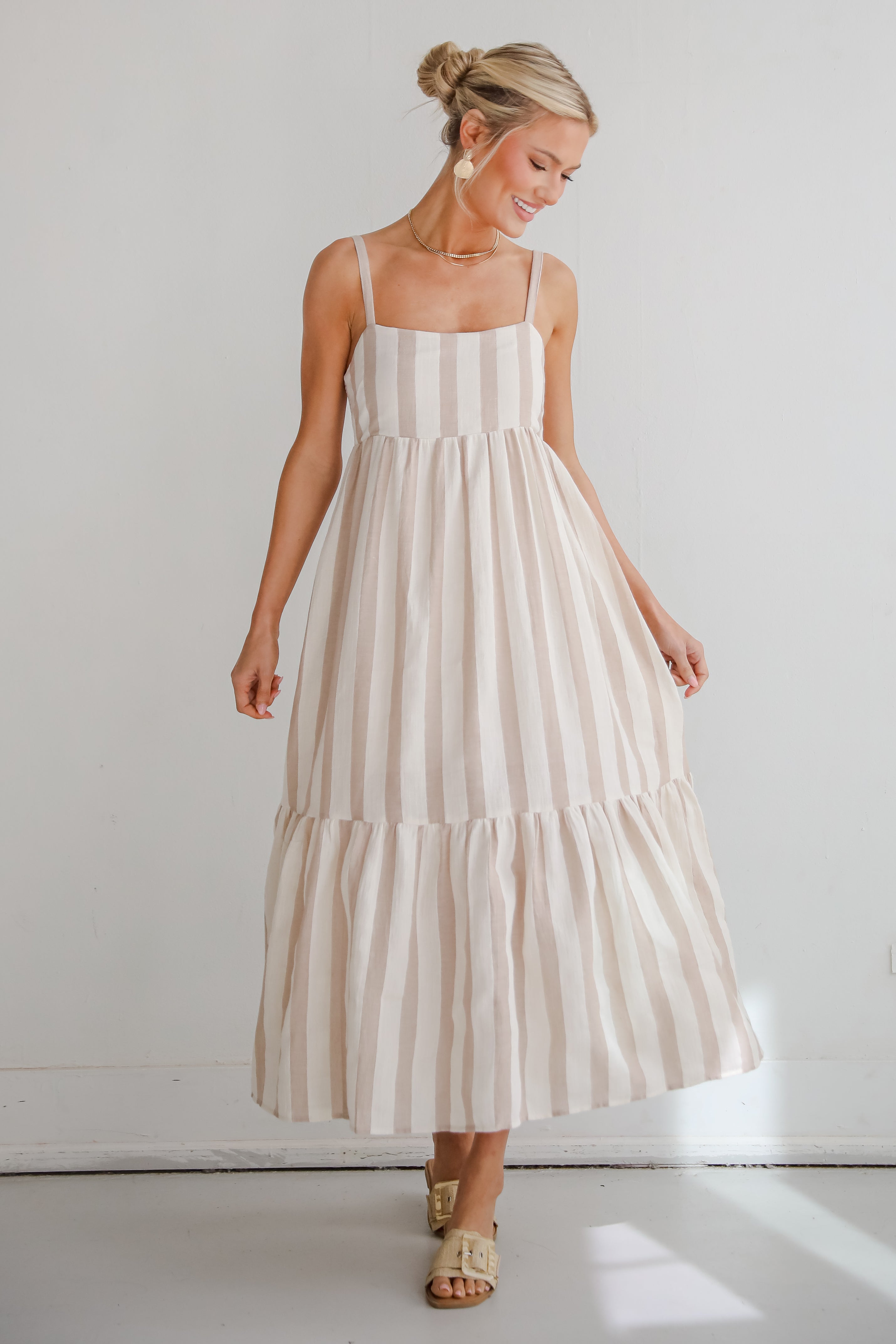 Modern Passion Striped Maxi Dress