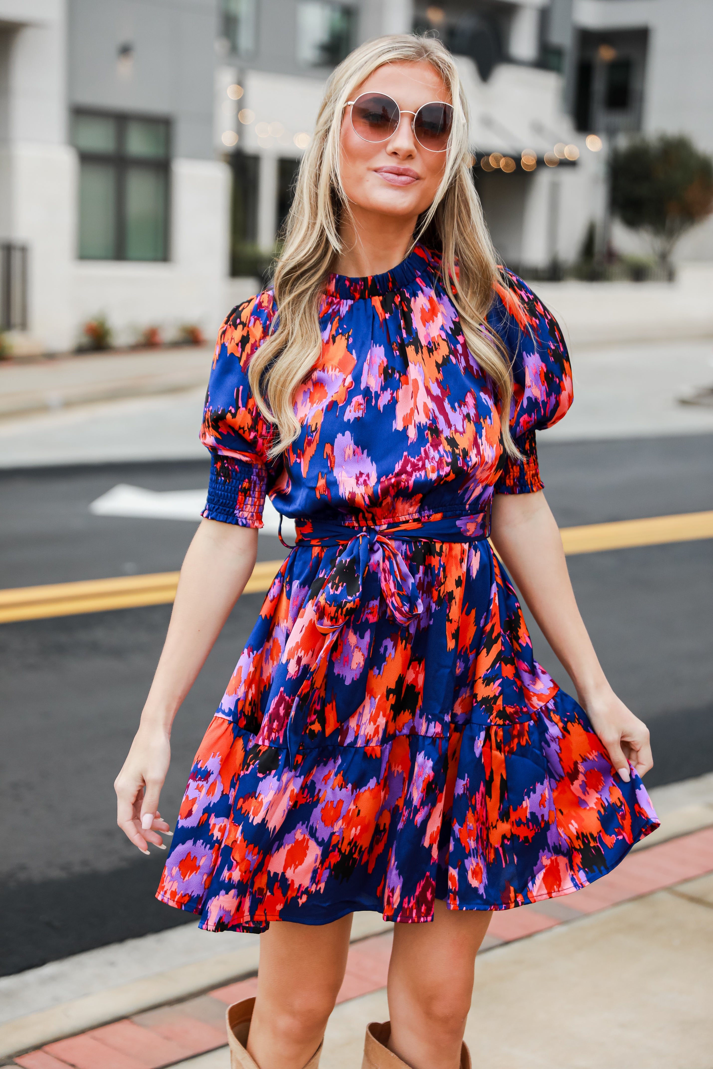 trendy blue dresses for women