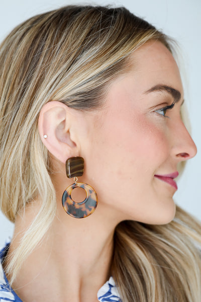 tortoise earrings for women