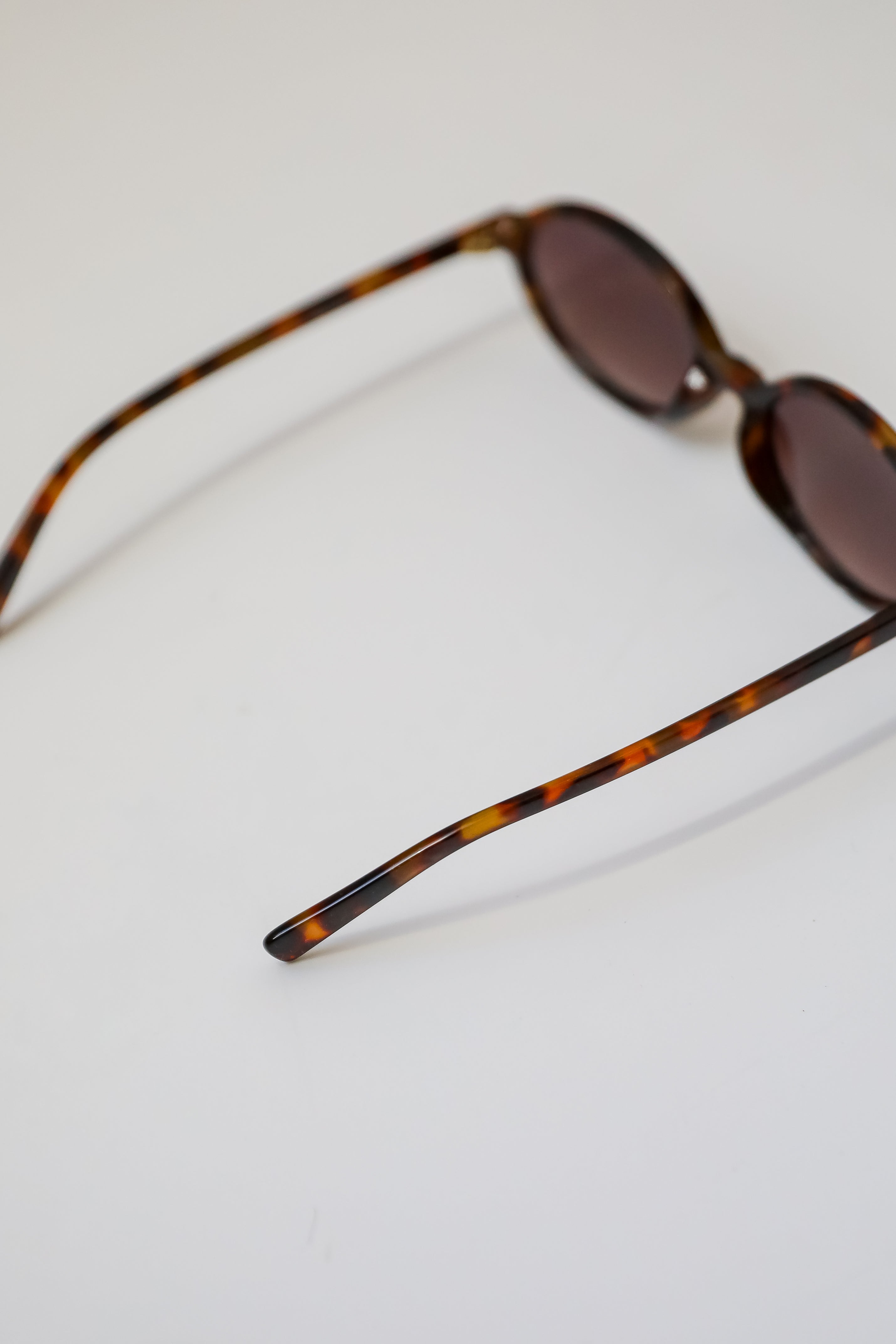 Comes In Waves Tortoise Oval Sunglasses