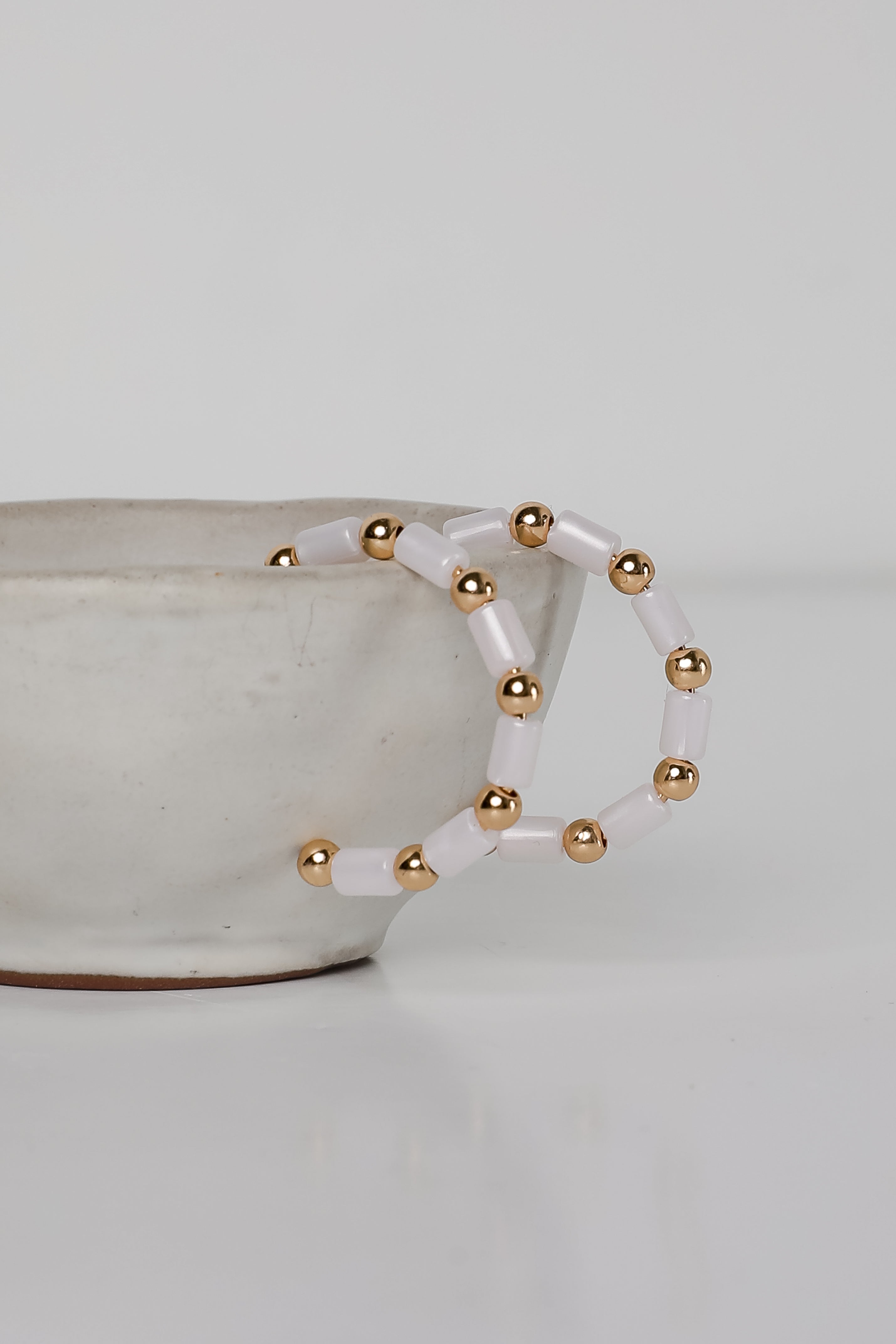 Sadie Beaded Hoop Earrings