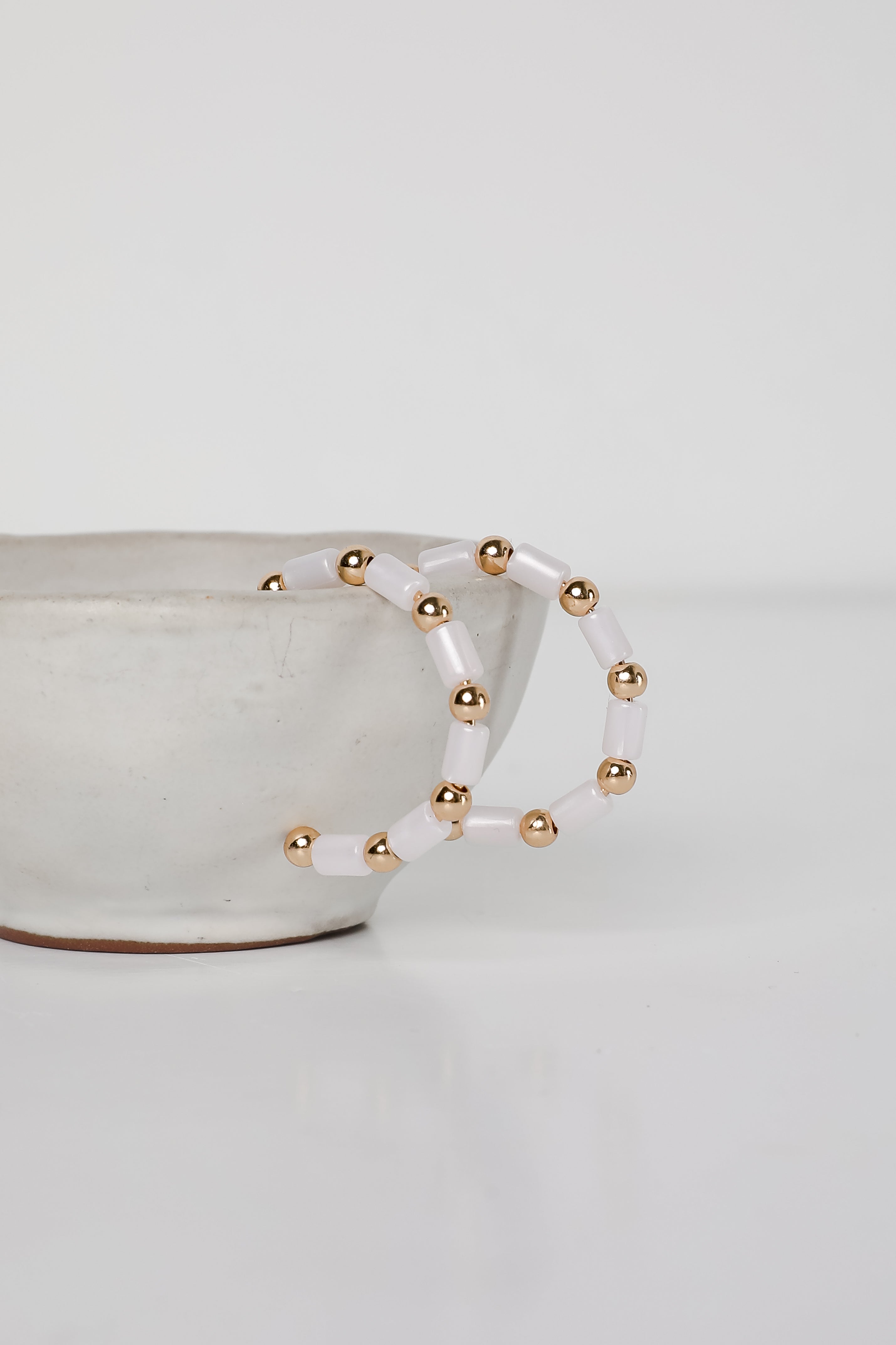 Sadie Beaded Hoop Earrings