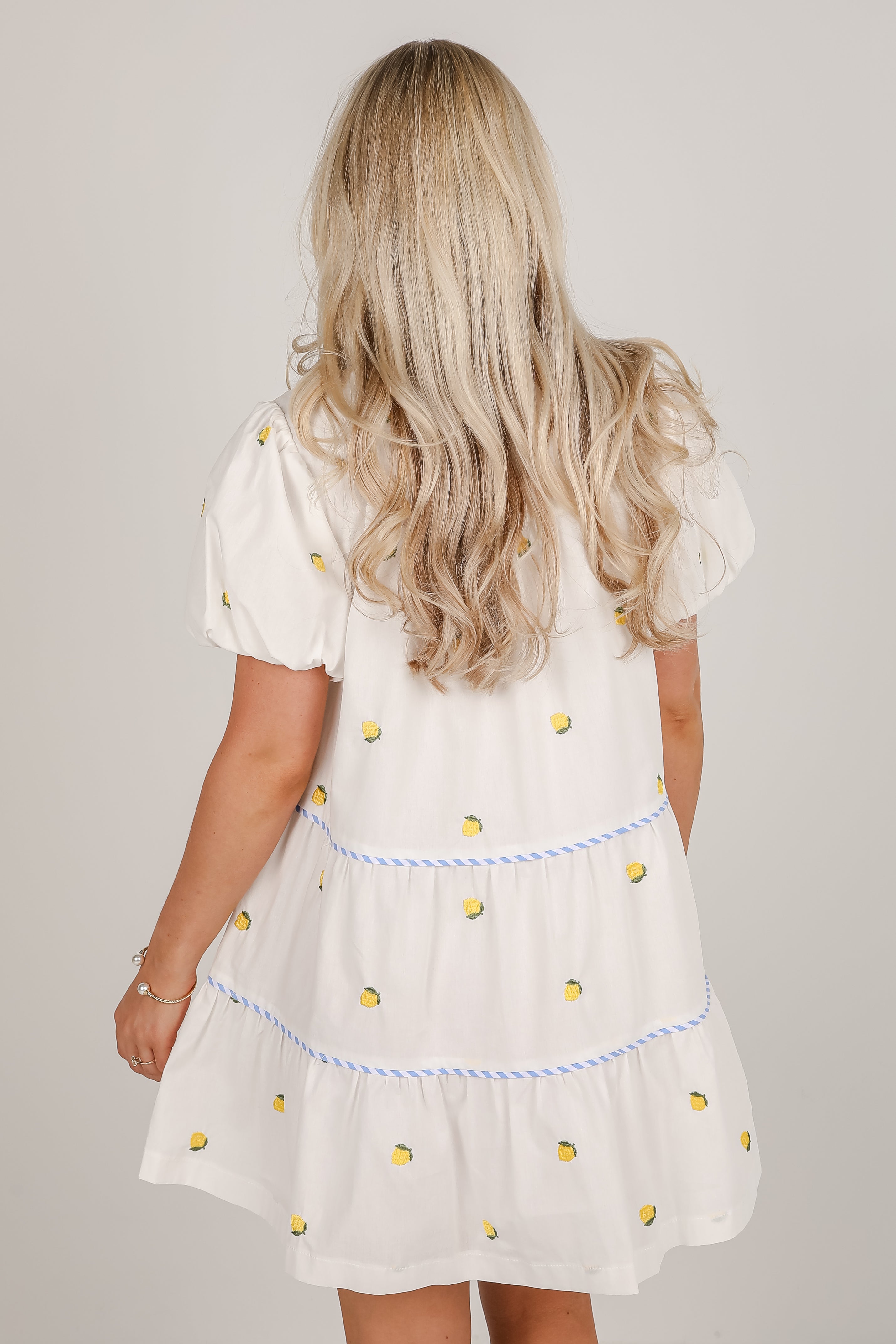 When Life Gives You Lemons White Mini Dress