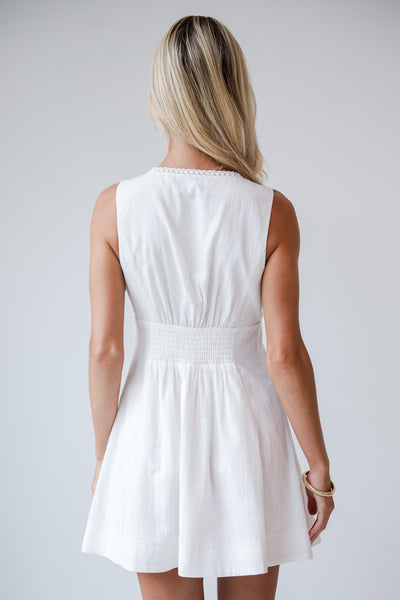 White Mini Dress for women